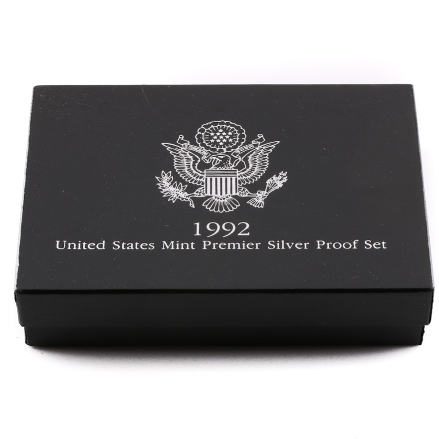 1992 U.S. Mint Premier Silver Proof Set