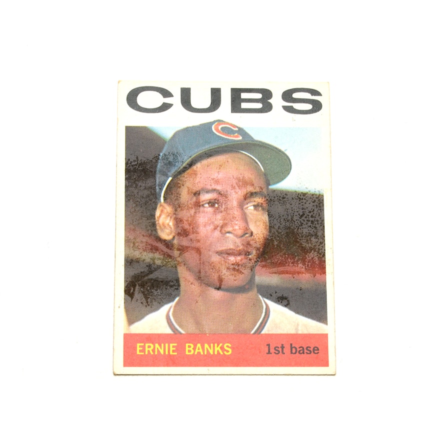 1964 Ernie Banks Chicago Cubs Topps Card