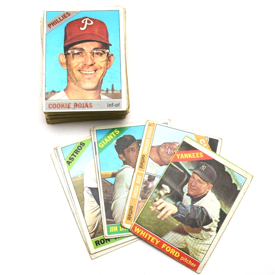 Sixty-One 1966 Topps Baseball Cards