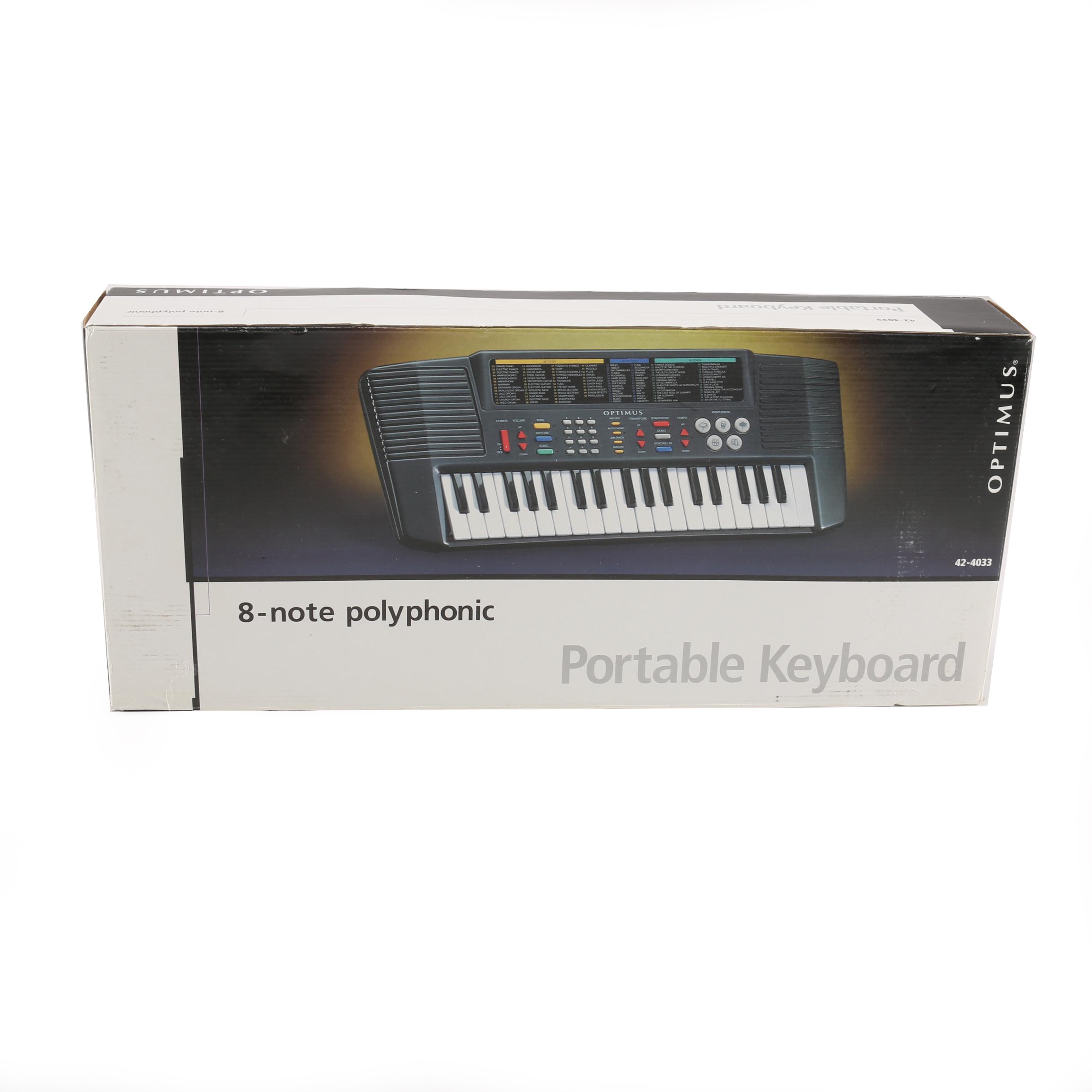 Optimus Eight-Note Polyphonic Portable Keyboard