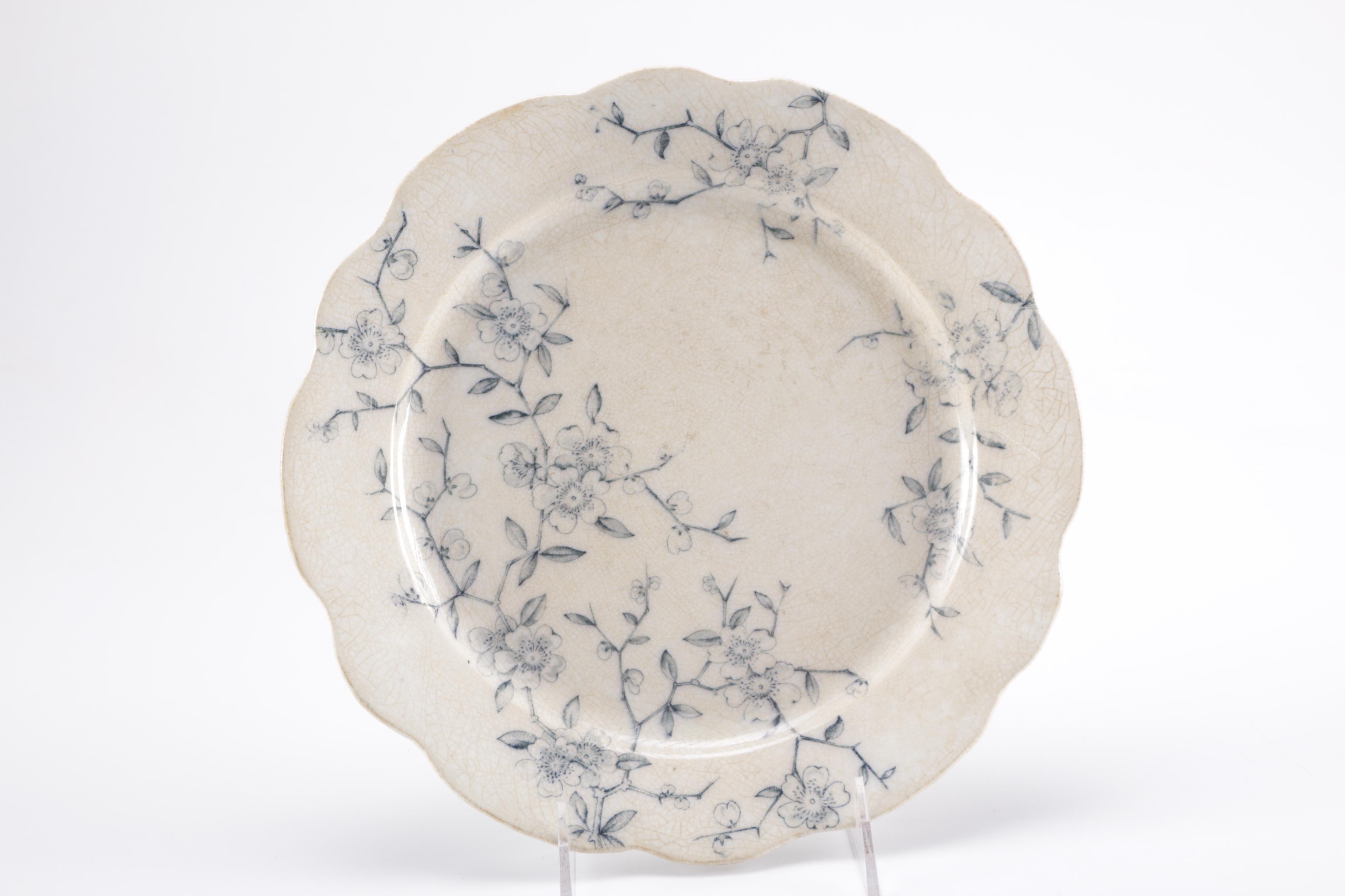 Transferware Serving Dish and  China Plate