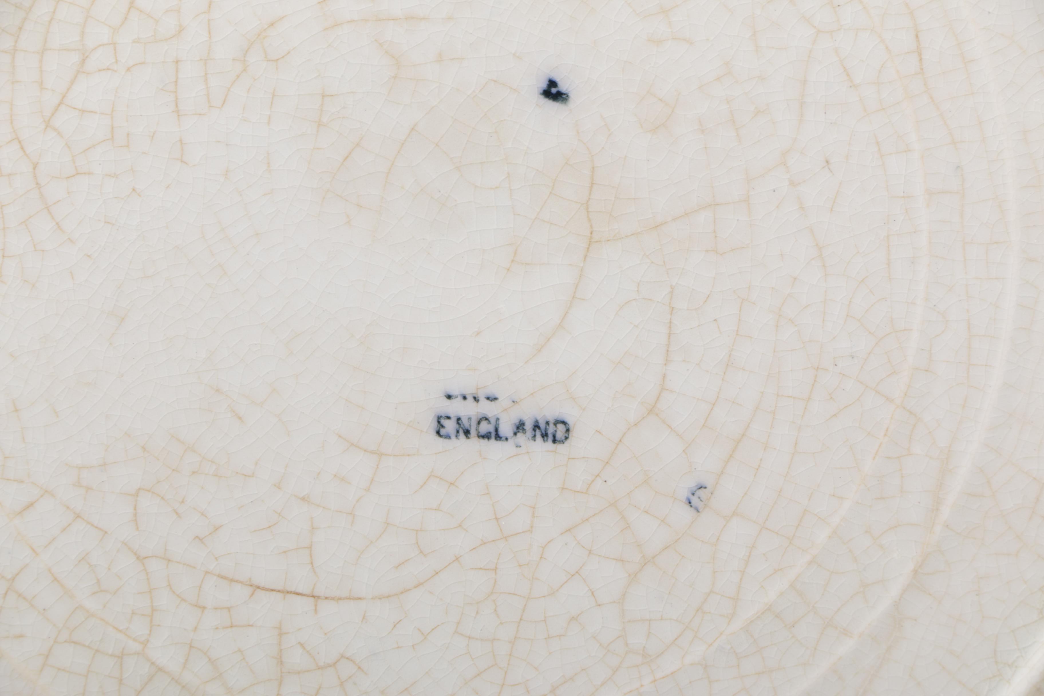 Transferware Serving Dish and  China Plate