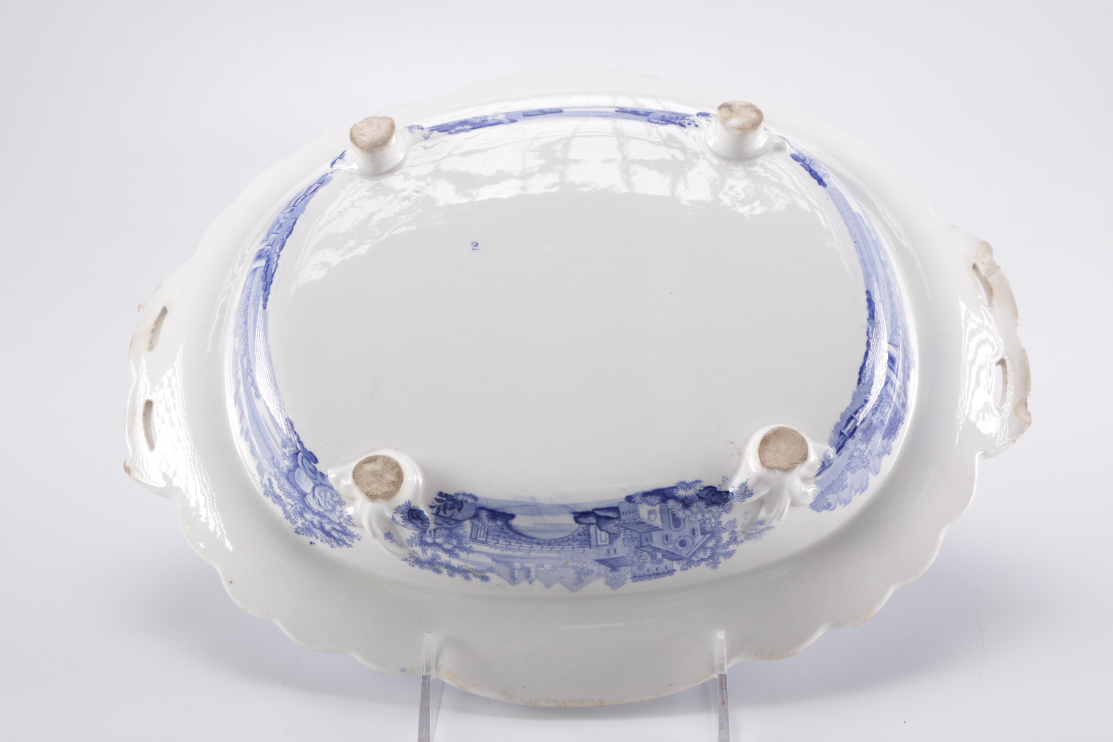 Transferware Serving Dish and  China Plate