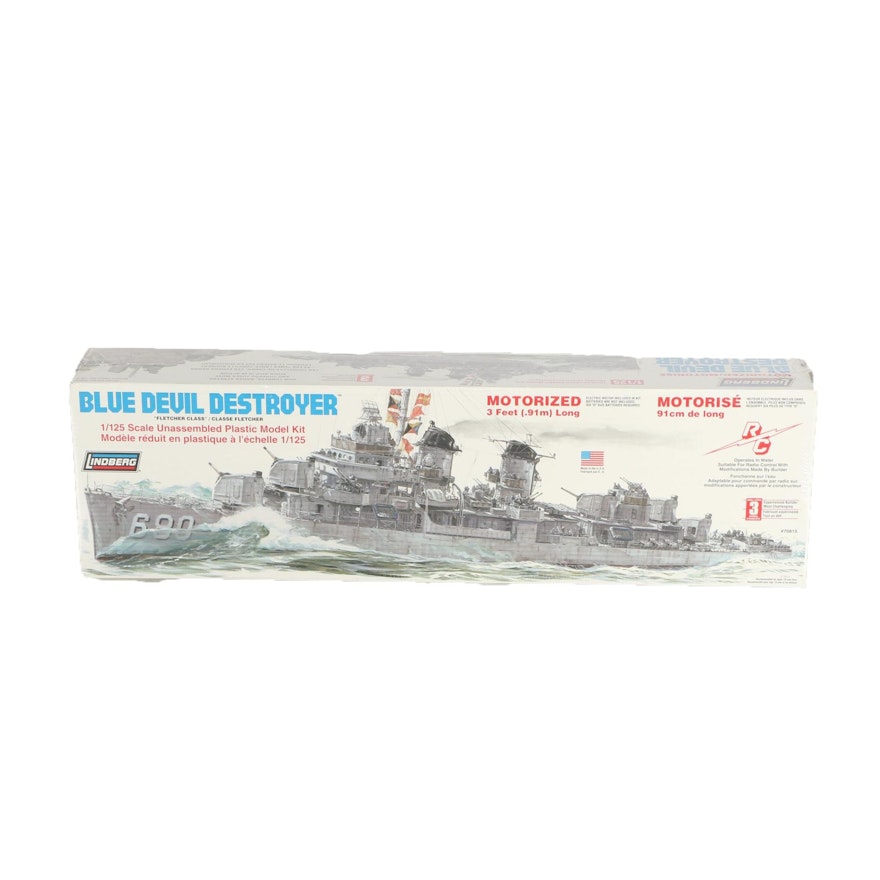 Motorized Blue Devil Destroyer Plastic Model Kit