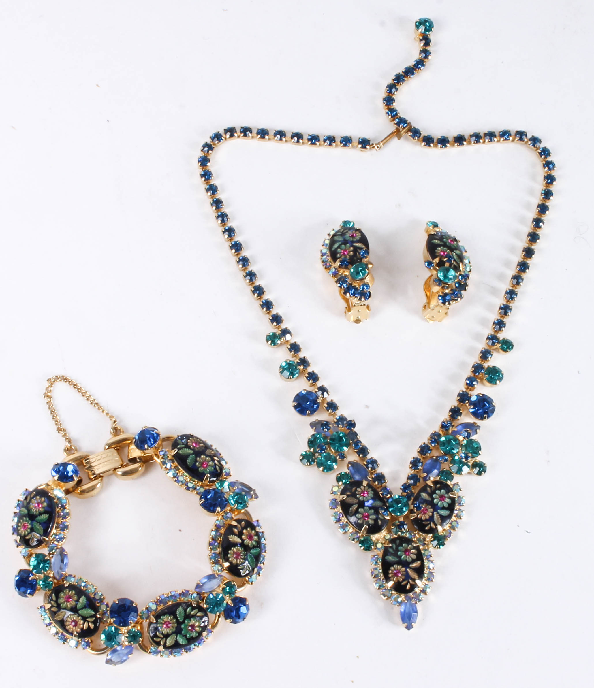 Assortment of Rhinestone Costume Jewelry Sets