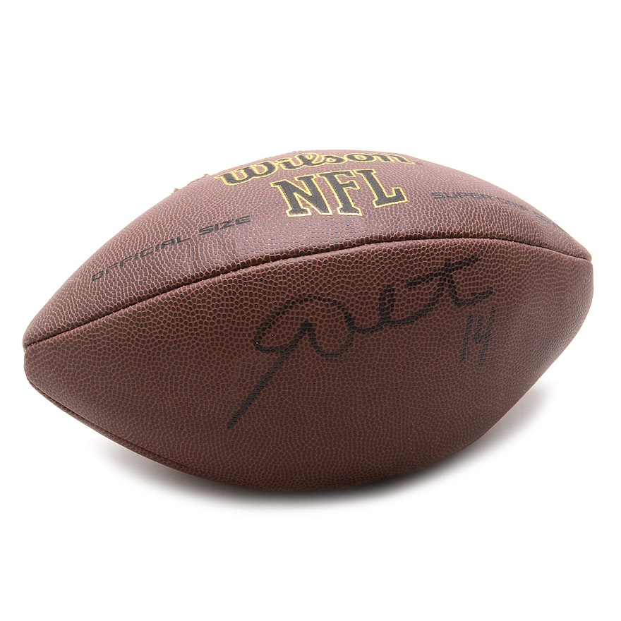 Andy Dalton Signed Football