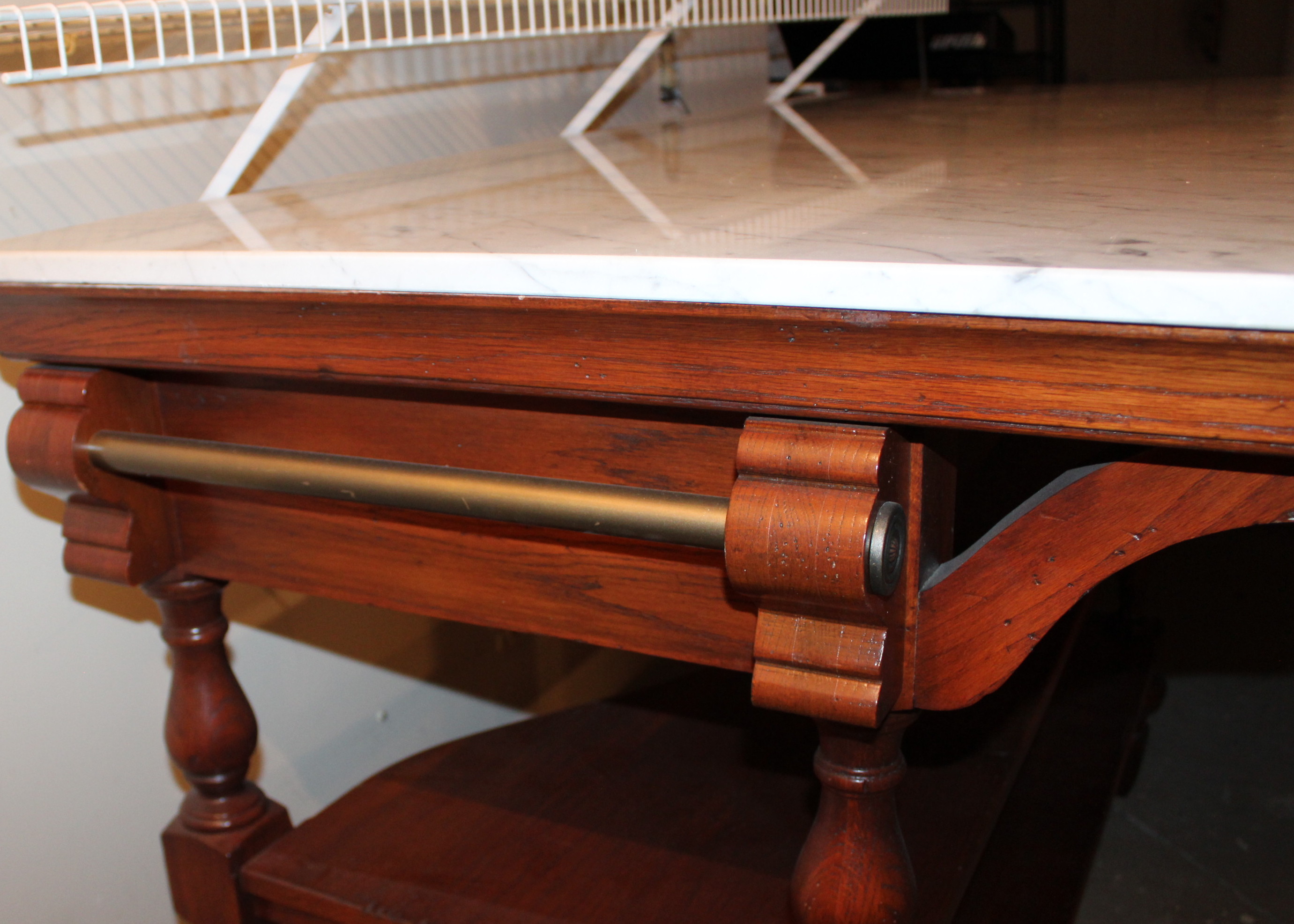 Marble Top Free-Standing Bar