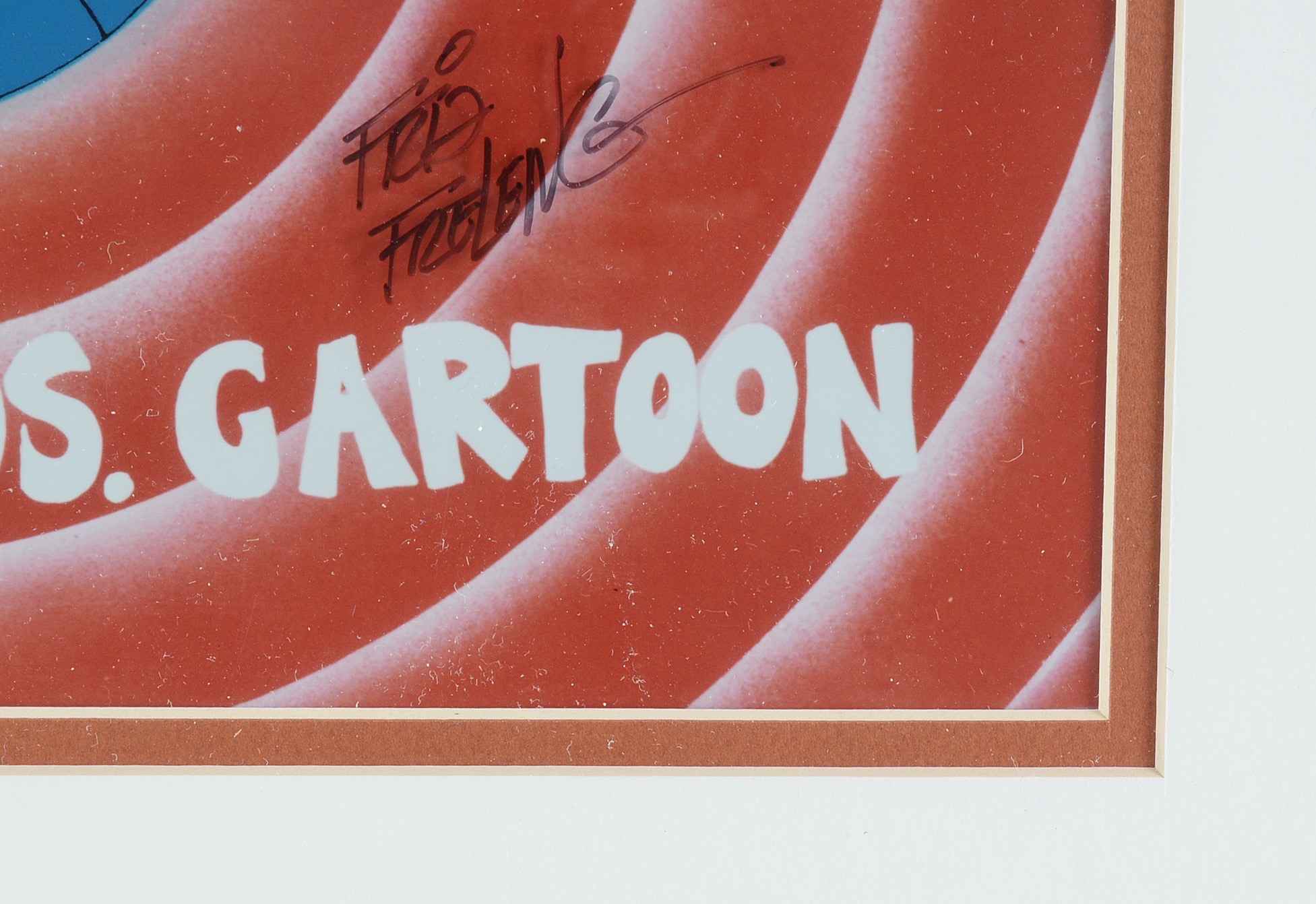 Autographed Original "Porky Pig" Warner Bros Cartoon Cel