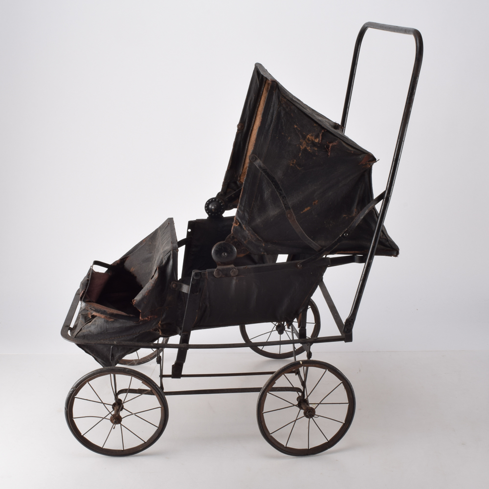 Antique Doll Buggy with Vintage Doll