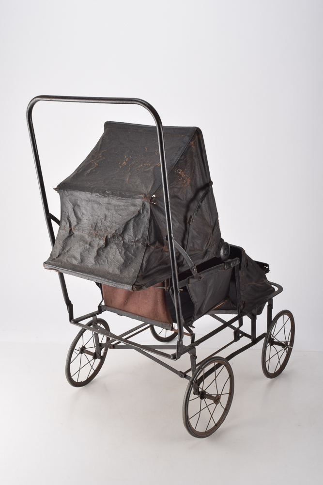 Antique Doll Buggy with Vintage Doll