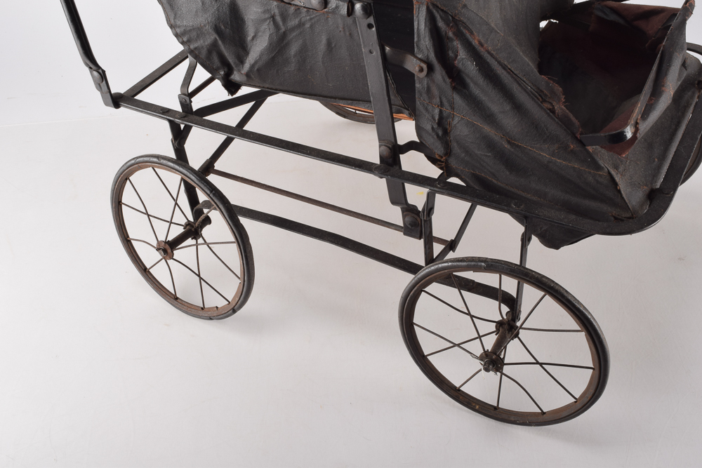 Antique Doll Buggy with Vintage Doll