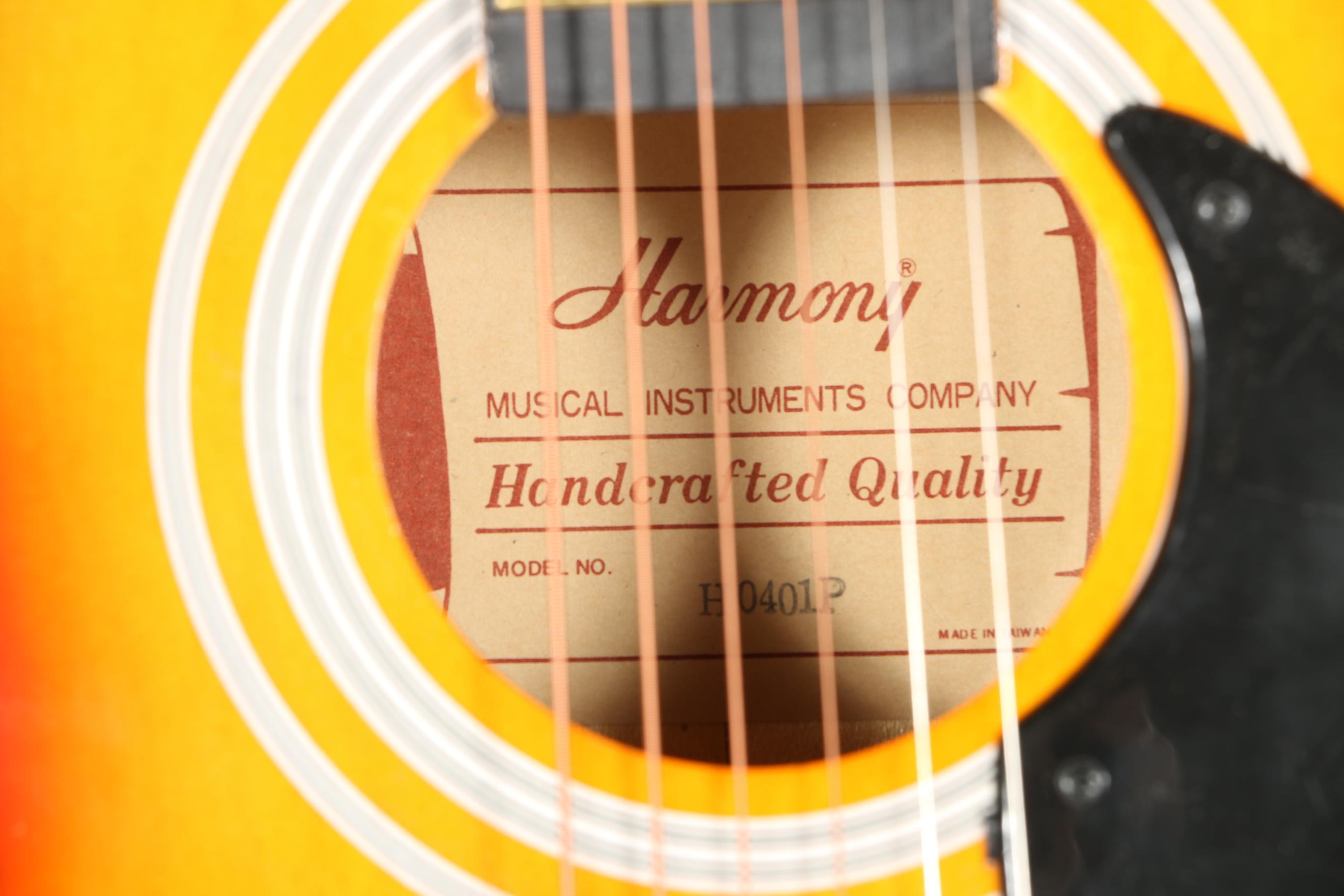 Vintage Harmony Acoustic Guitar