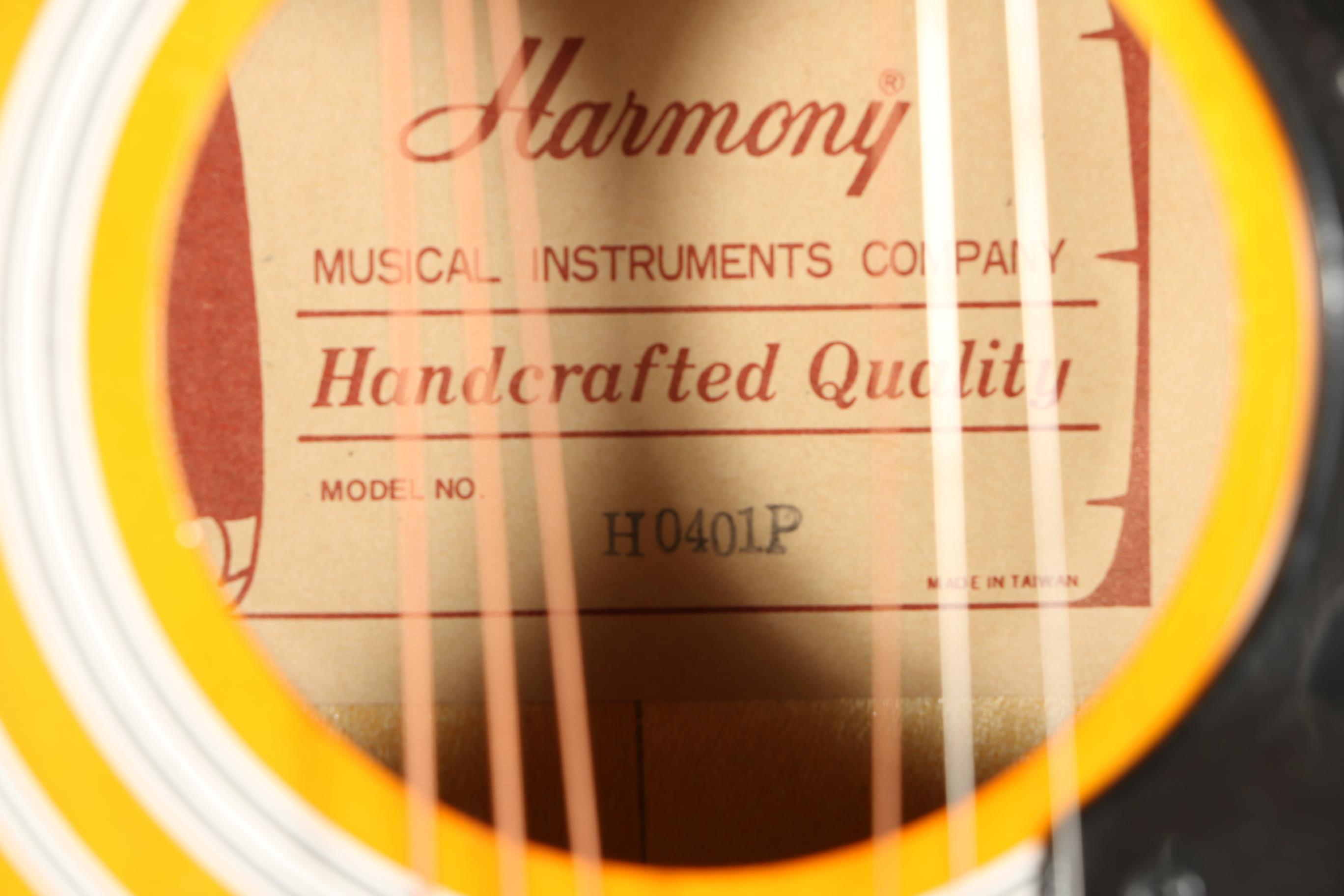 Vintage Harmony Acoustic Guitar