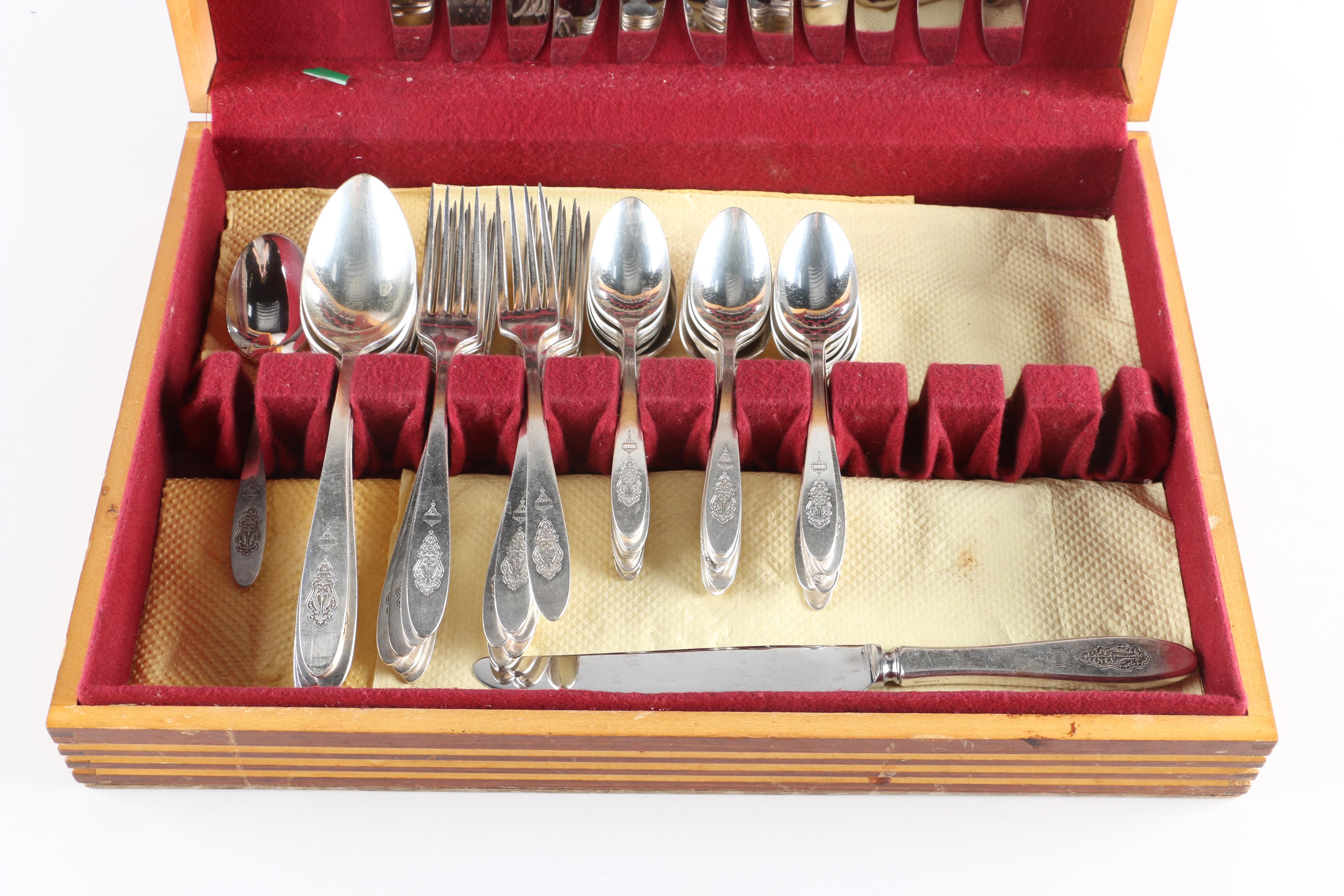 Oneida Community "Bird of Paradise" Silver Plate Flatware