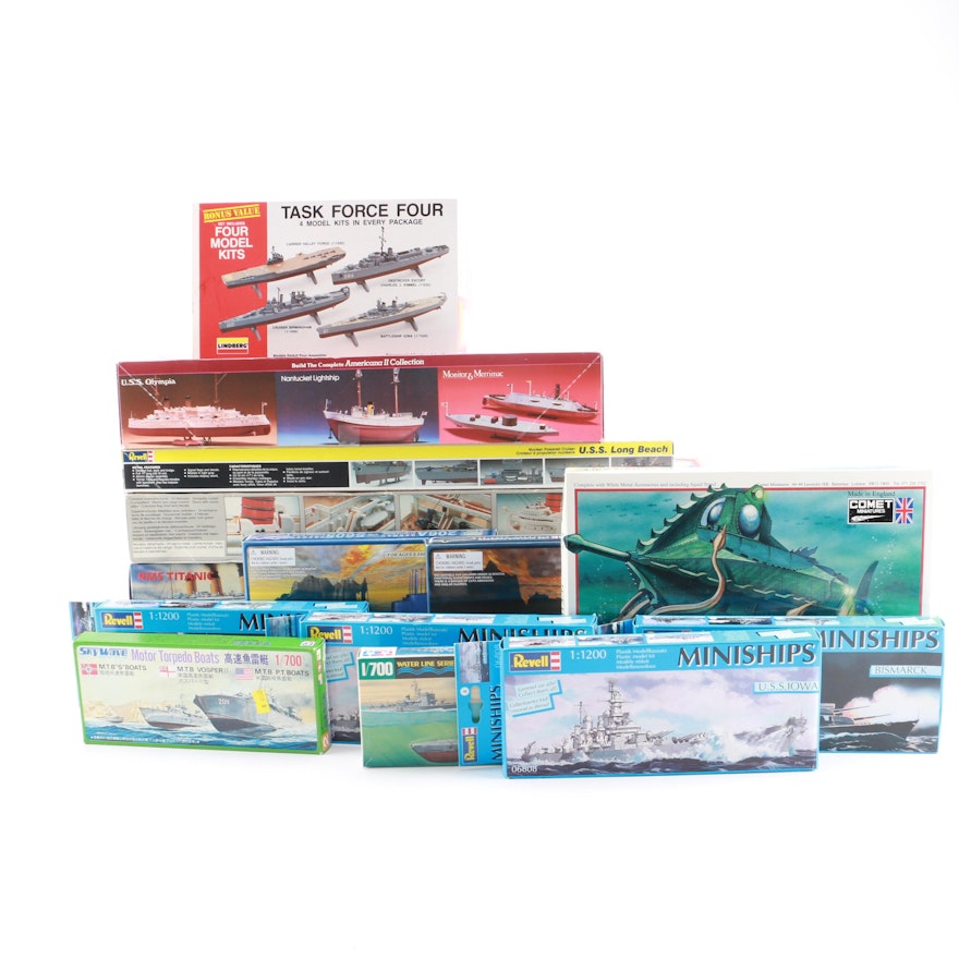 Collection of Marine Model Kits