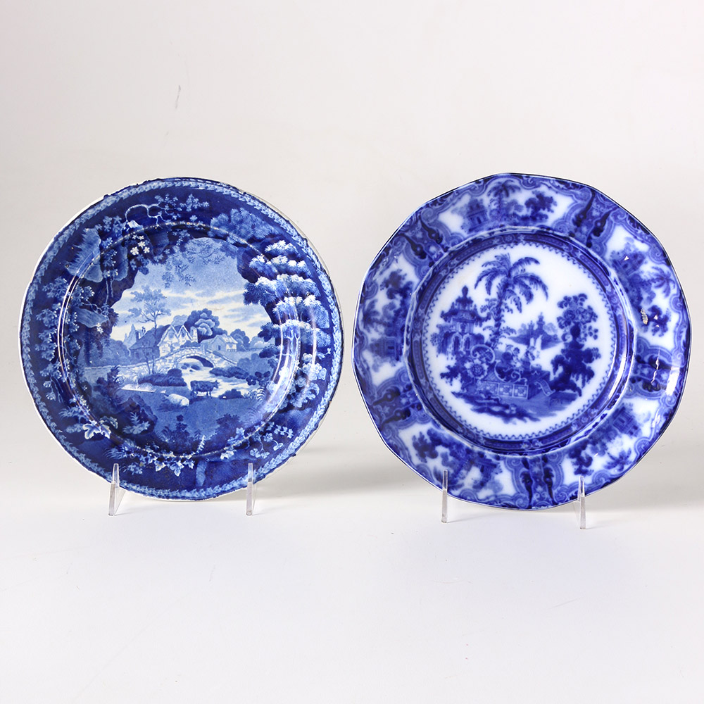 Early 19th Century English Staffordshire Transferware Plates
