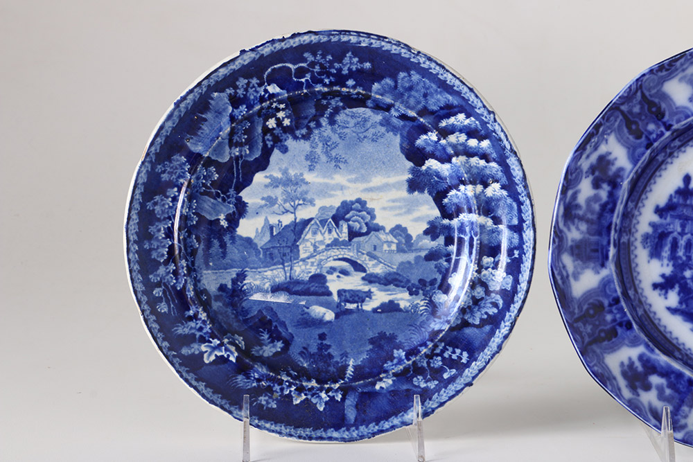 Early 19th Century English Staffordshire Transferware Plates