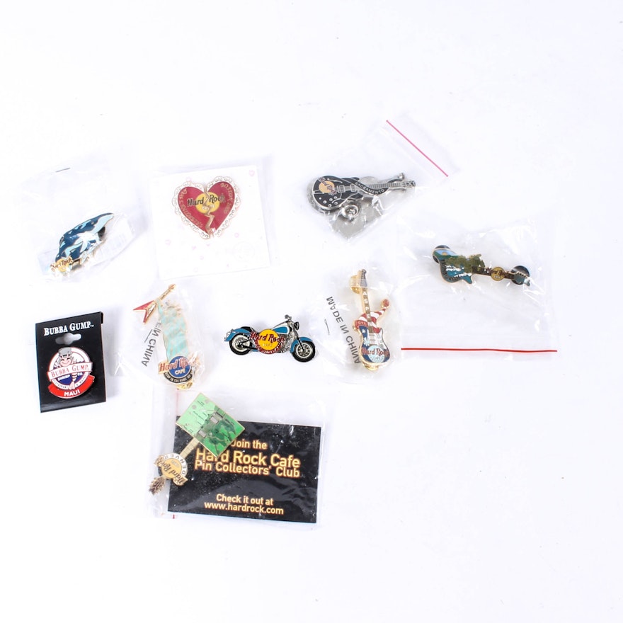 Pins Including Hard Rock Cafe