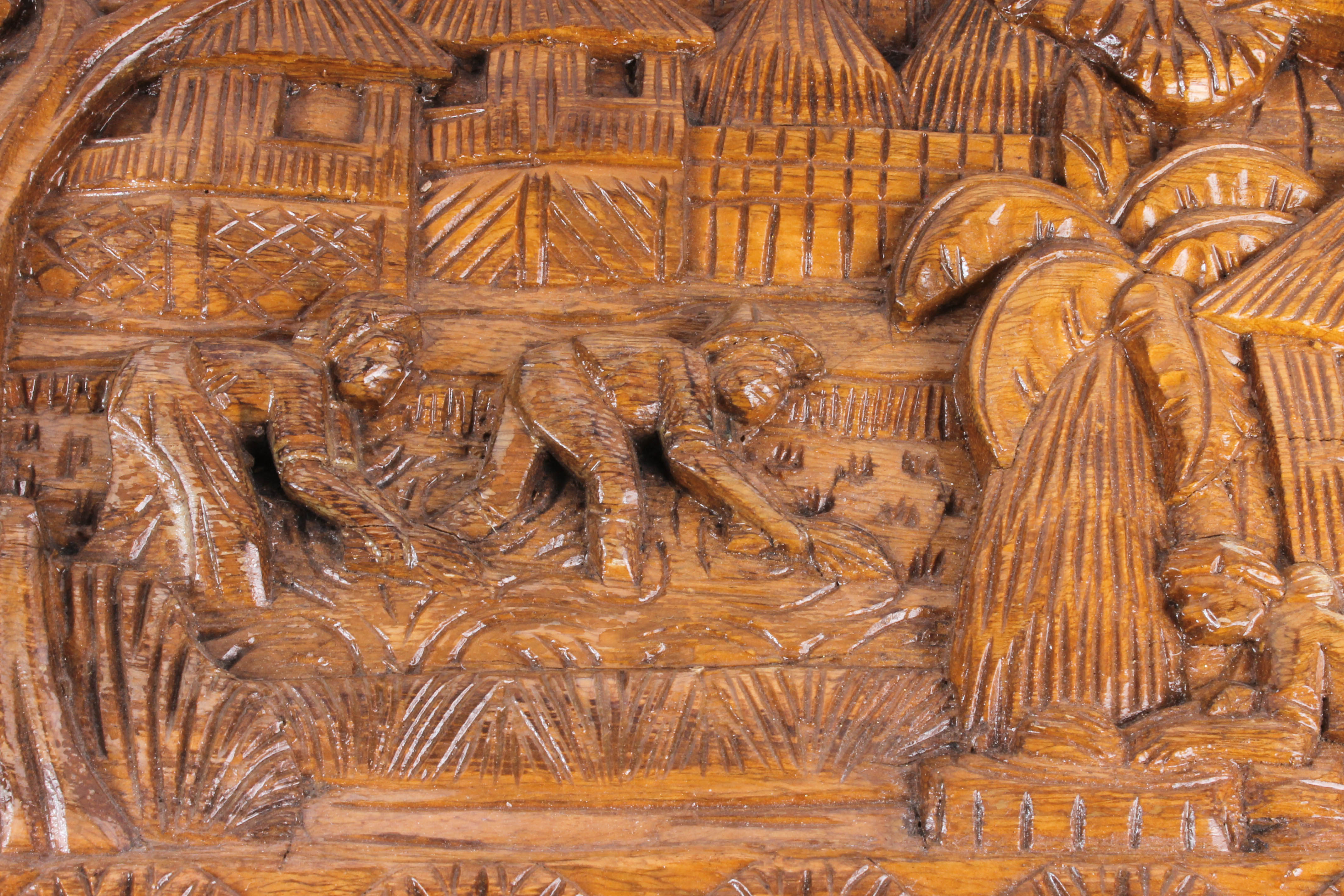 Filipino Style Carved Wooden Side Tables