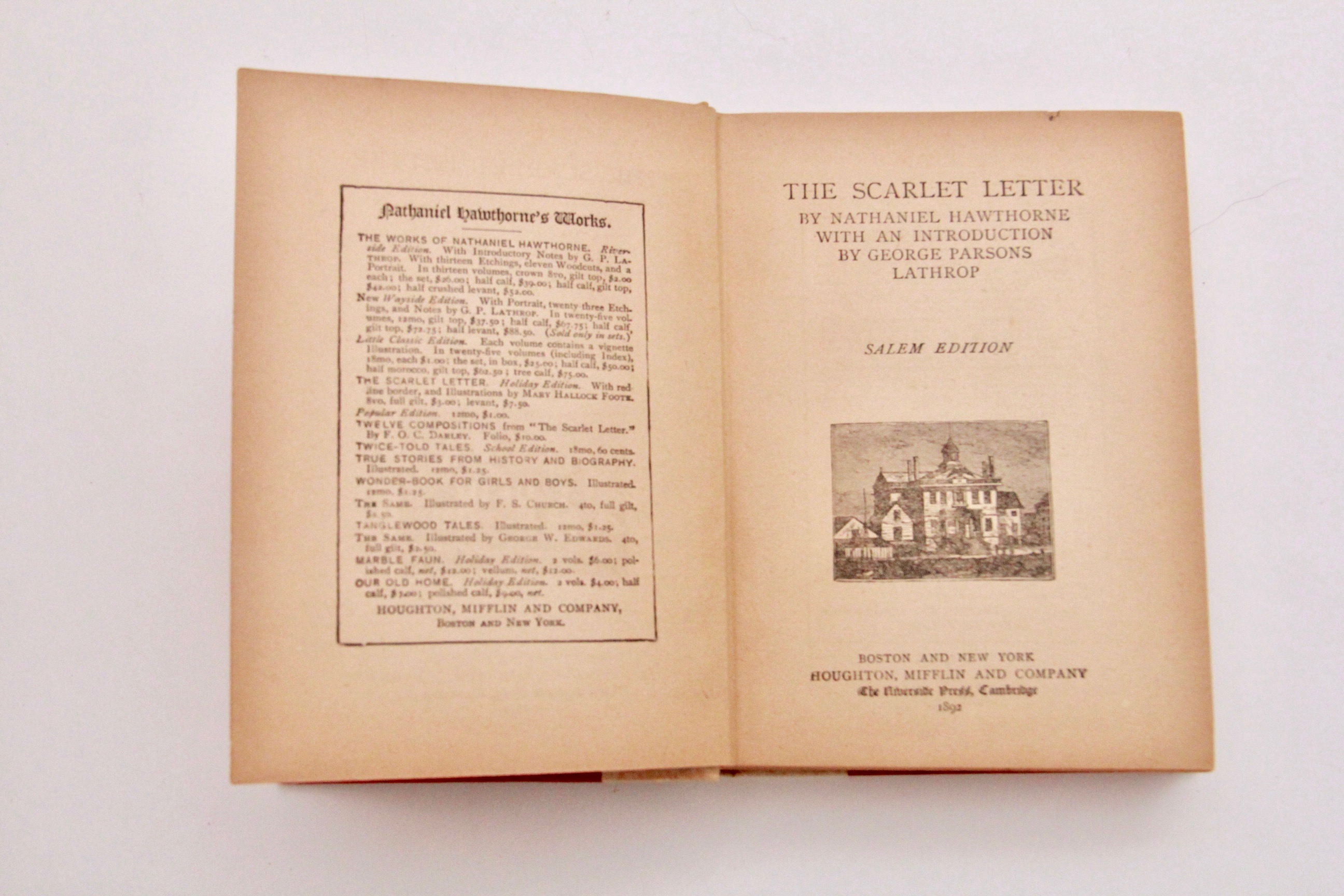 Antique Works of Literature by Tennyson and Hawthorne