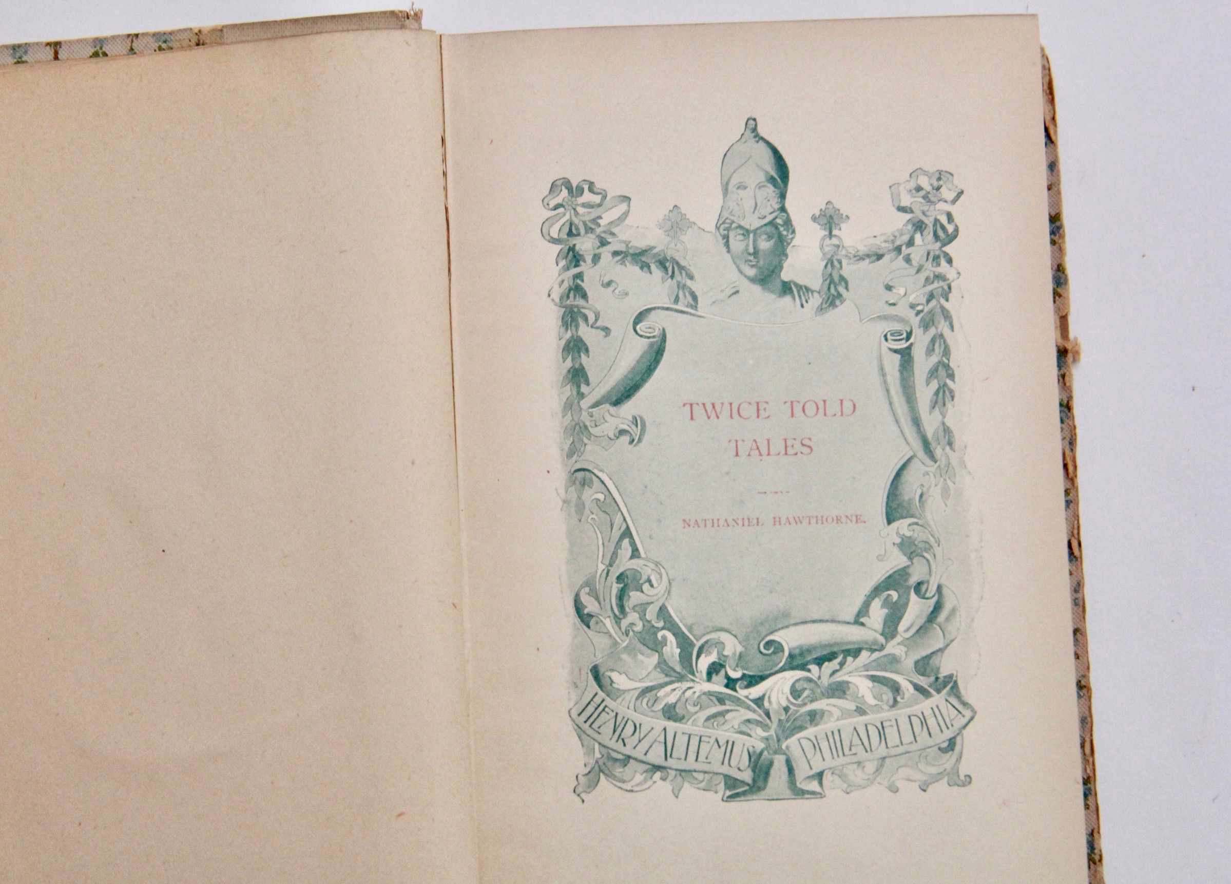 Antique Works of Literature by Tennyson and Hawthorne