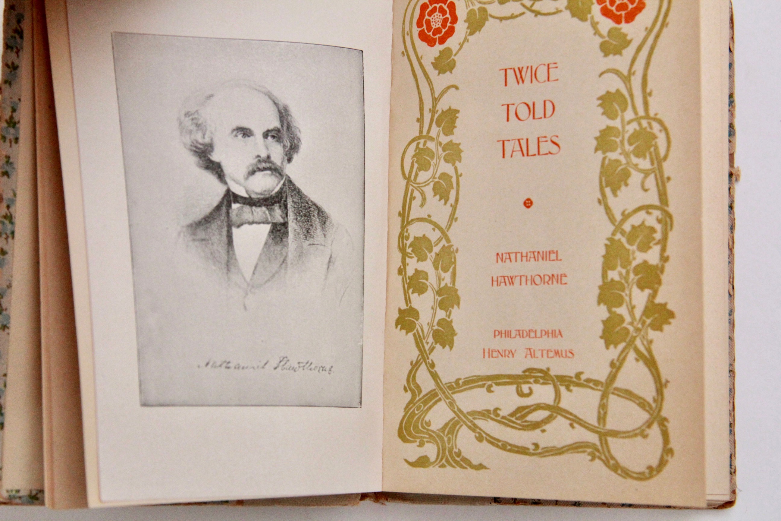 Antique Works of Literature by Tennyson and Hawthorne