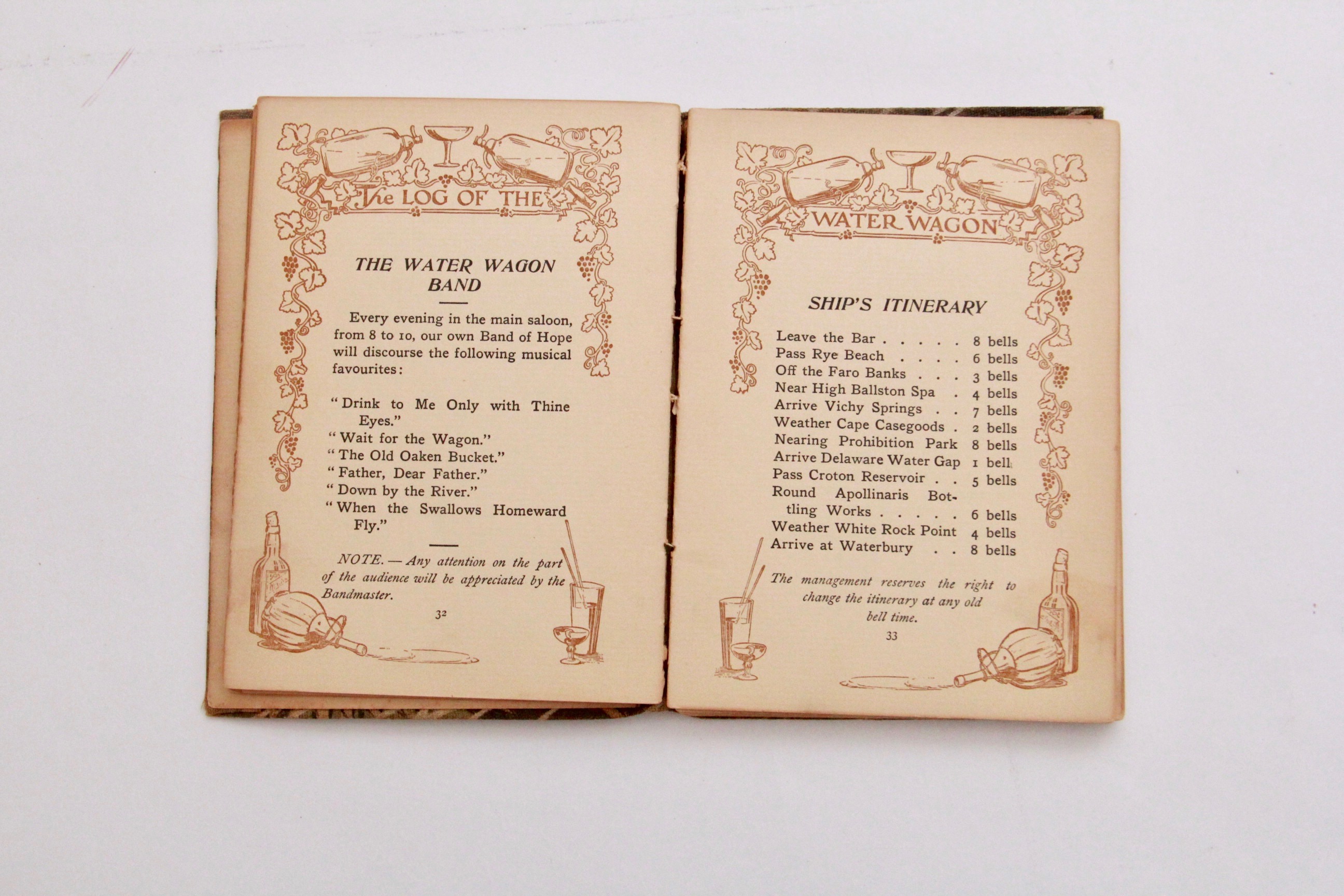 1905 "The Log of the Water Wagon or The Cruise of the Good Ship 'Lithia'"