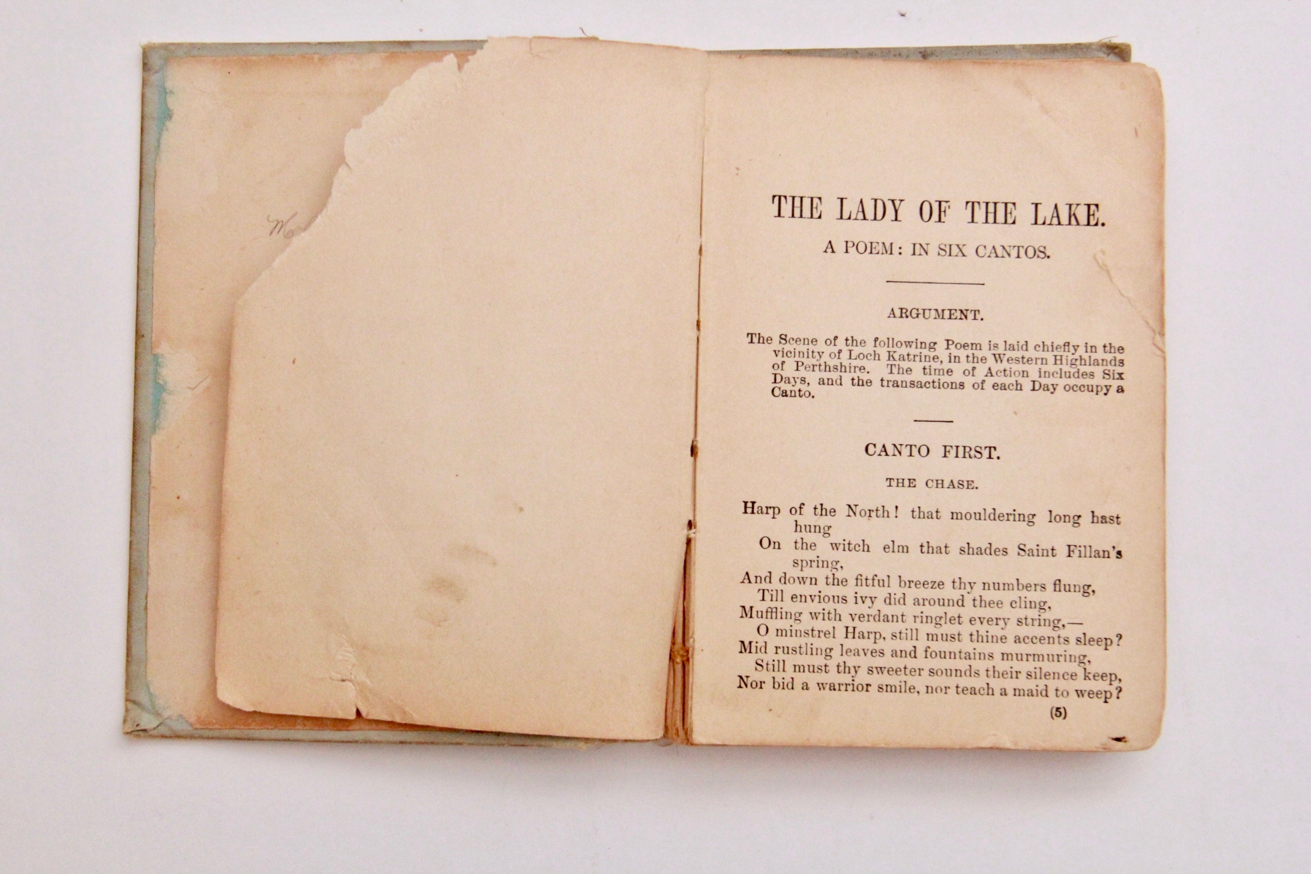 Antique "The Lady Of The Lake: A Poem in Six Cantos" by Sir Walter Scott