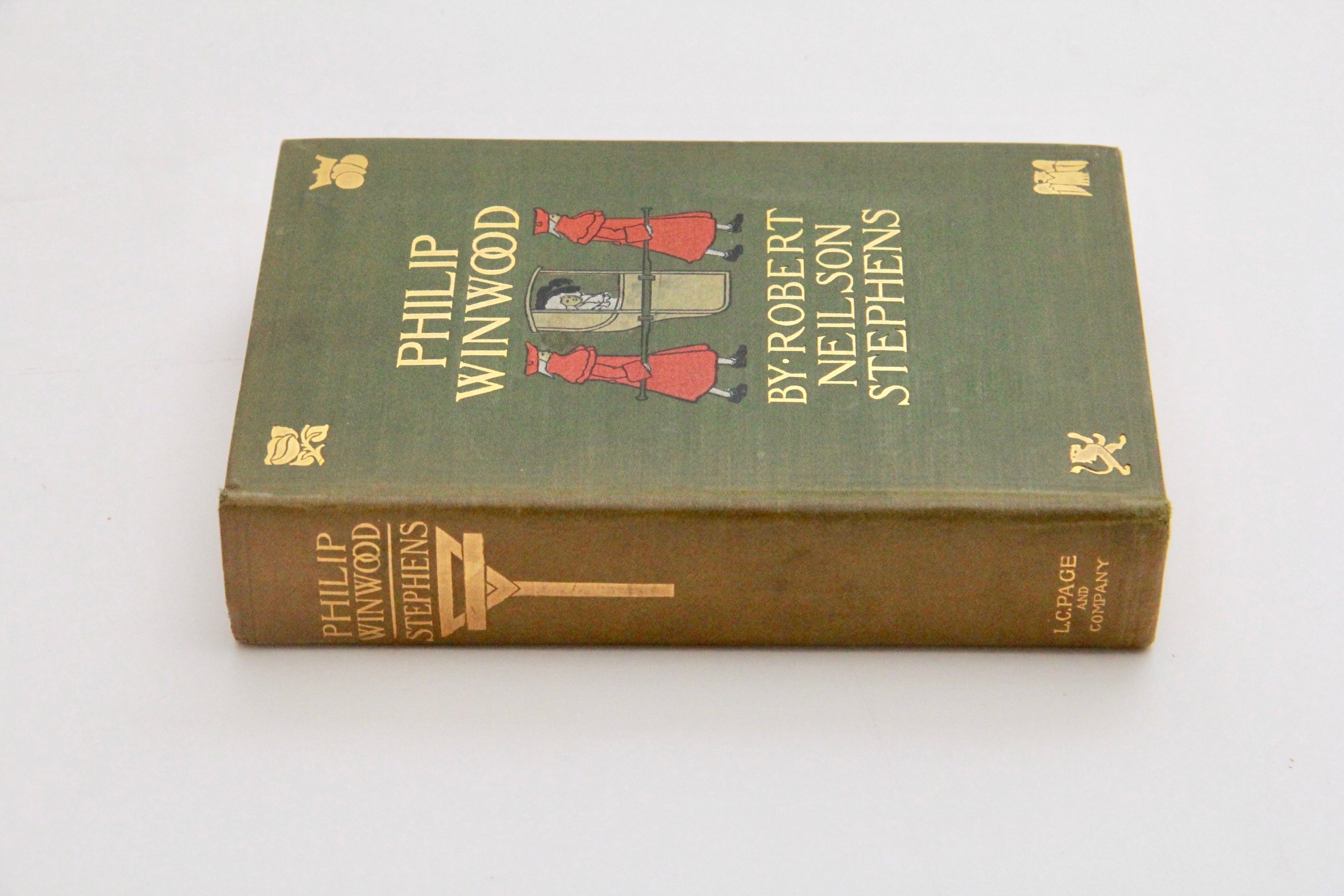 Signed Antique Book "Philip Winwood" by Robert Neilson Stephens