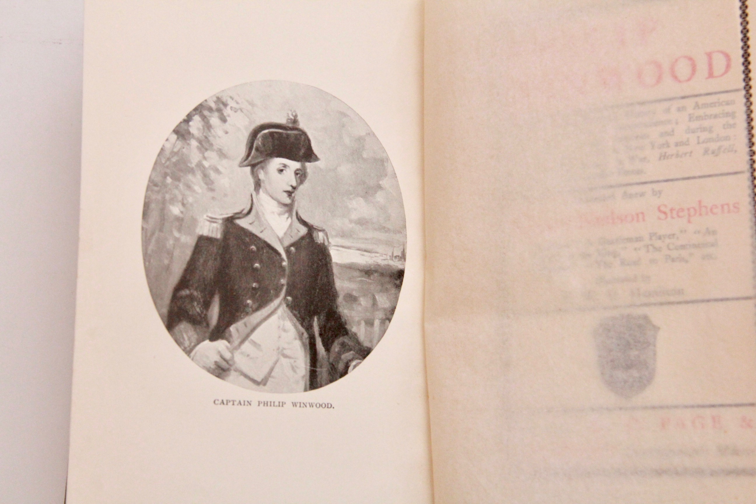 Signed Antique Book "Philip Winwood" by Robert Neilson Stephens