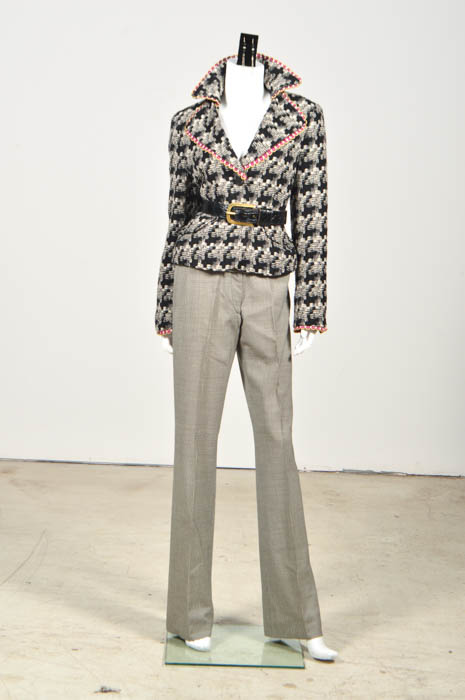 Pam McMahon Couture Jacket with Belt and  Karen Millen Houndstooth Pants