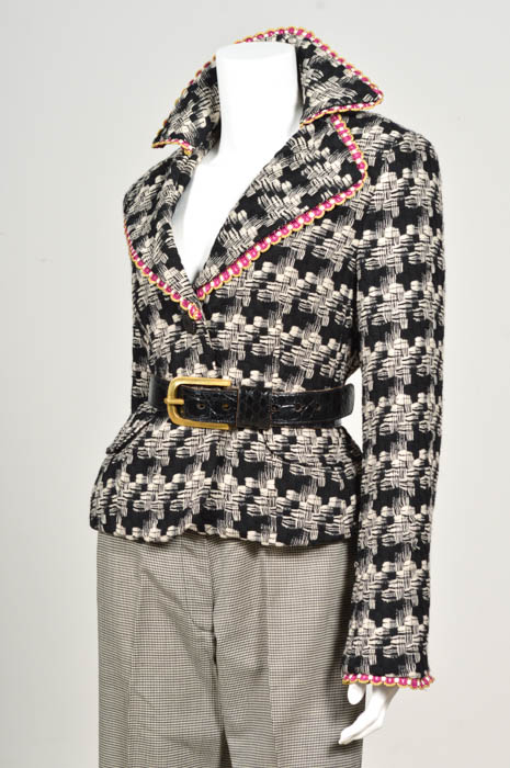Pam McMahon Couture Jacket with Belt and  Karen Millen Houndstooth Pants