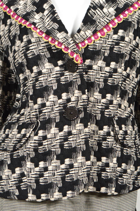 Pam McMahon Couture Jacket with Belt and  Karen Millen Houndstooth Pants