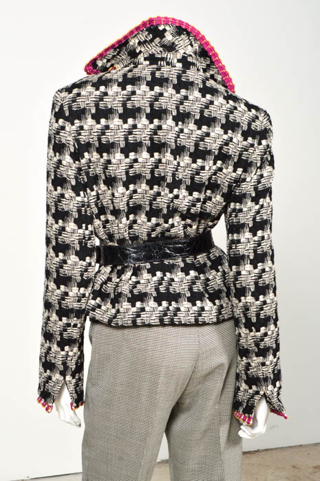 Pam McMahon Couture Jacket with Belt and  Karen Millen Houndstooth Pants