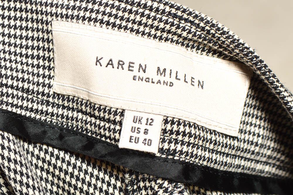 Pam McMahon Couture Jacket with Belt and  Karen Millen Houndstooth Pants