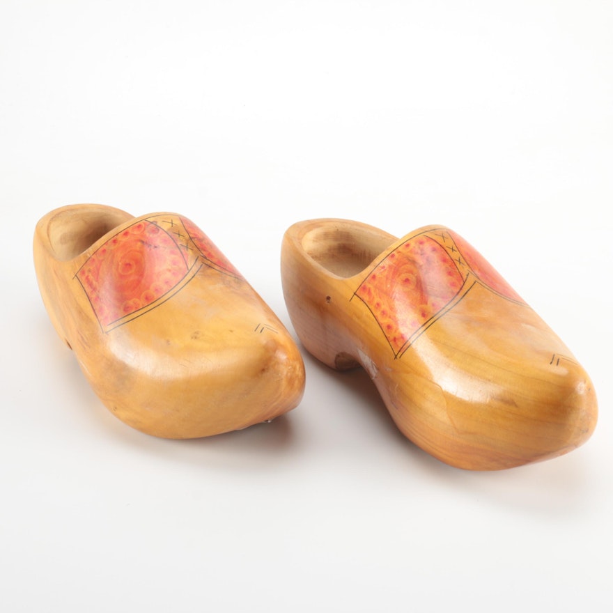 Signed Wooden Clogs