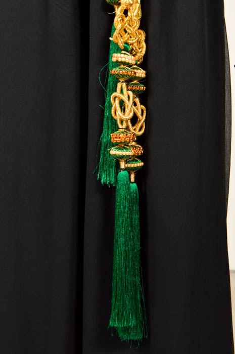 Prada Black Jacket, Pam McMahon Silk Chiffon Pants with Belt