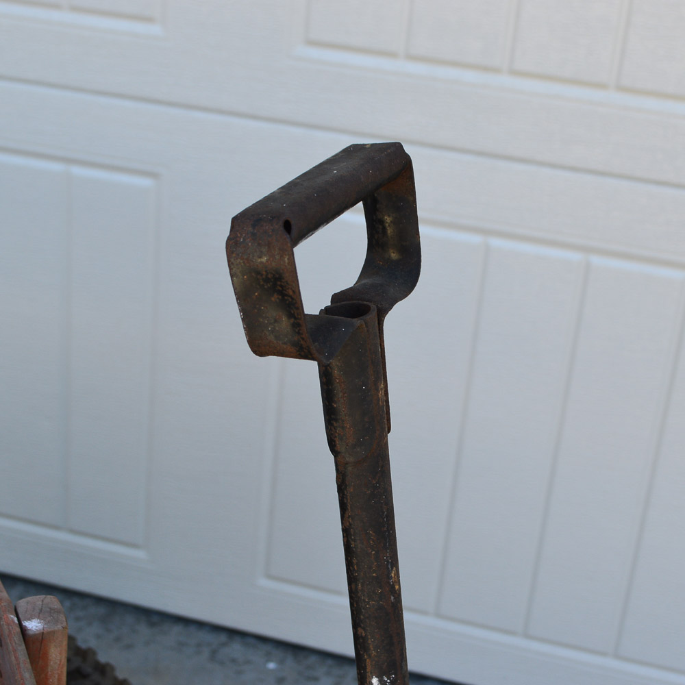Vintage Hamilton Steel Wooden Pull Wagon