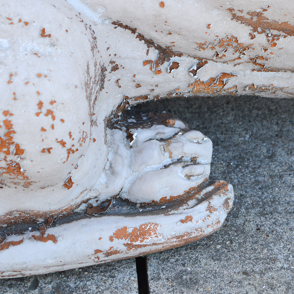 Mid 20th Century Plaster Basset Hound Figurine