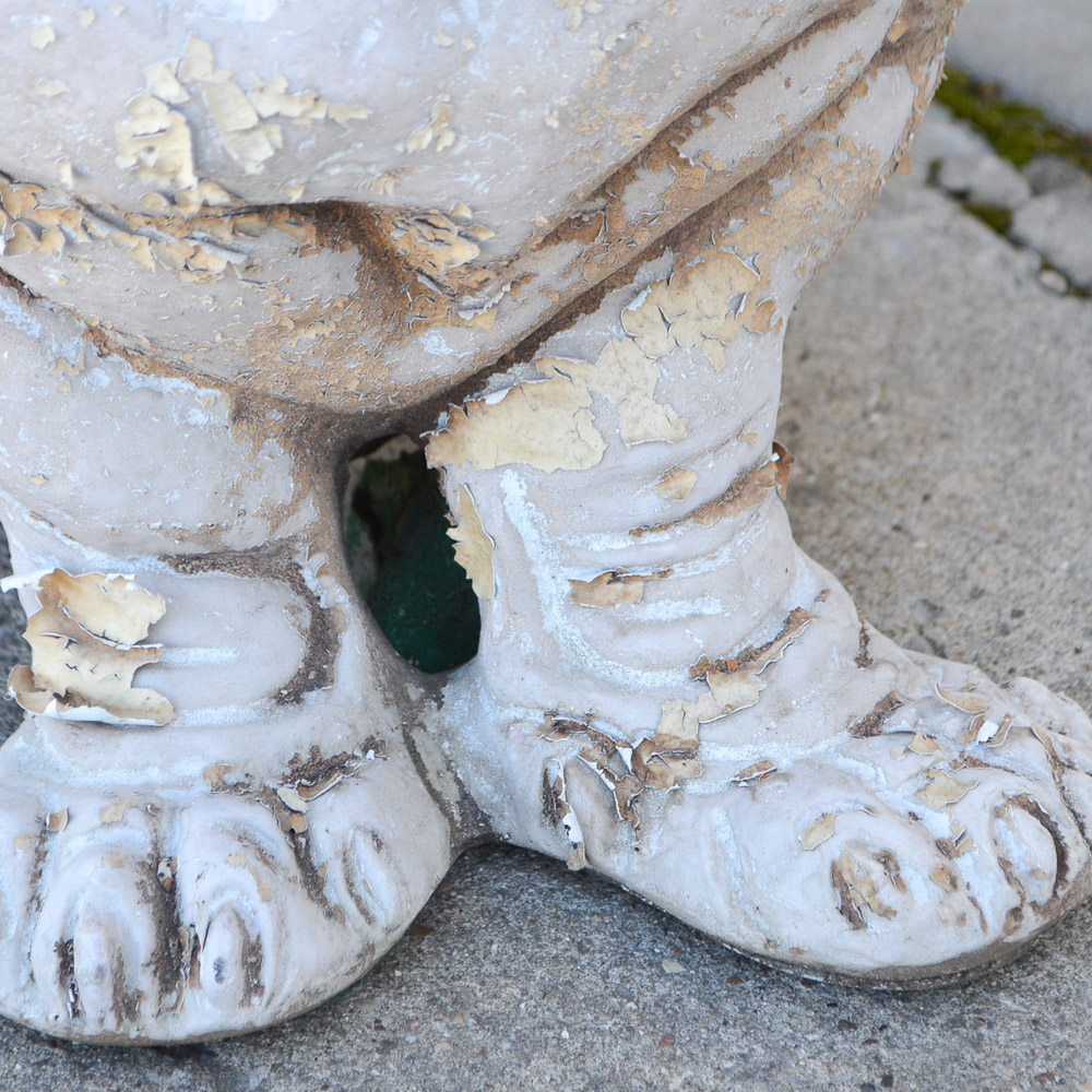Mid 20th Century Plaster Basset Hound Figurine