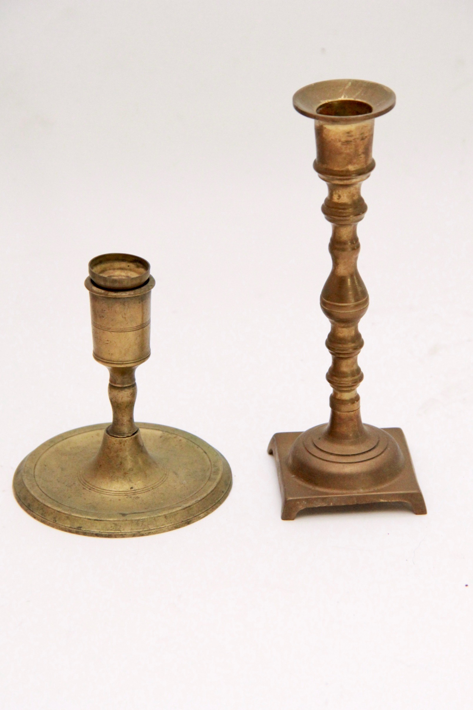 Glass and Brass Candlesticks and Decor