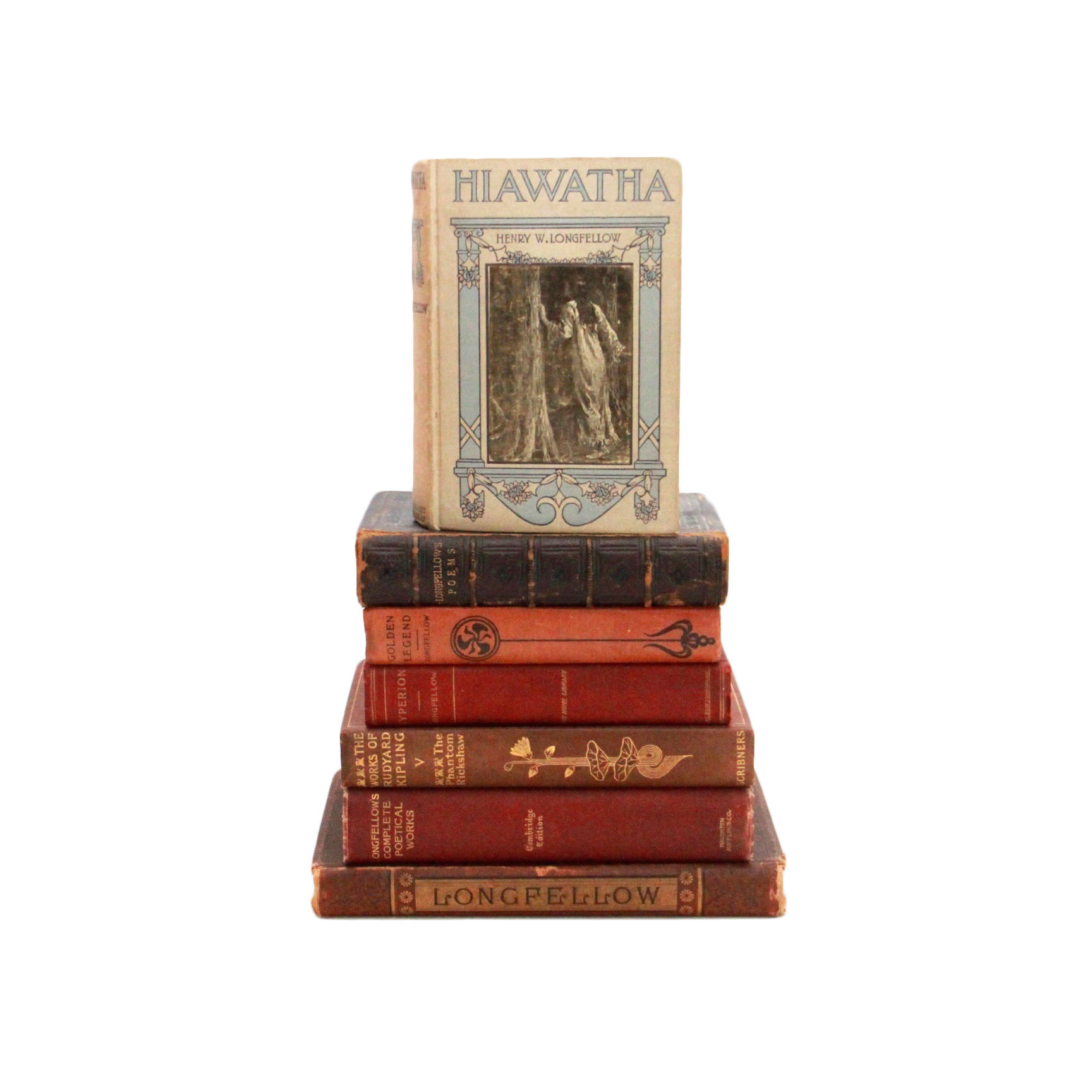 Henry Wadsworth Longfellow and Rudyard Kipling Books