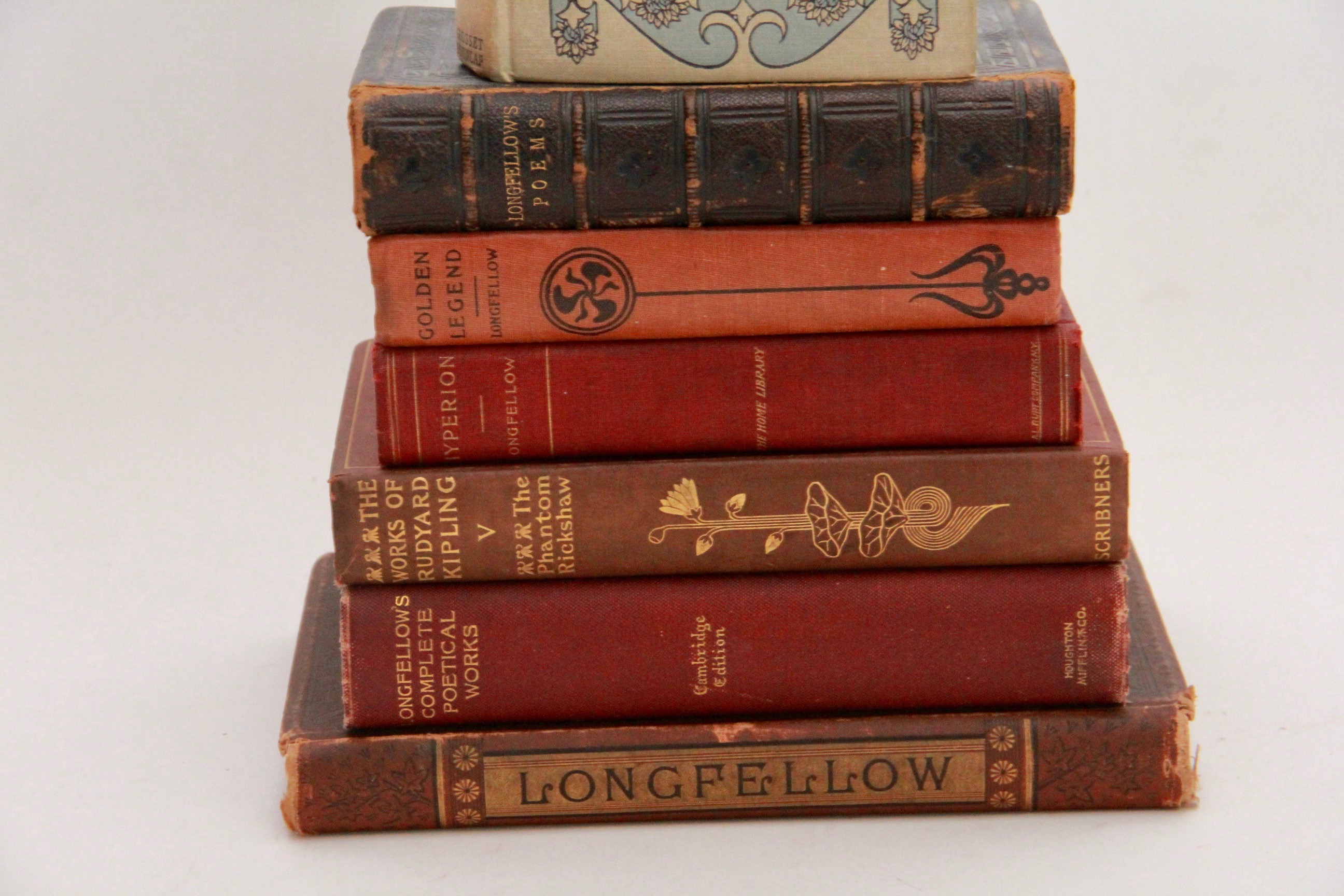 Henry Wadsworth Longfellow and Rudyard Kipling Books
