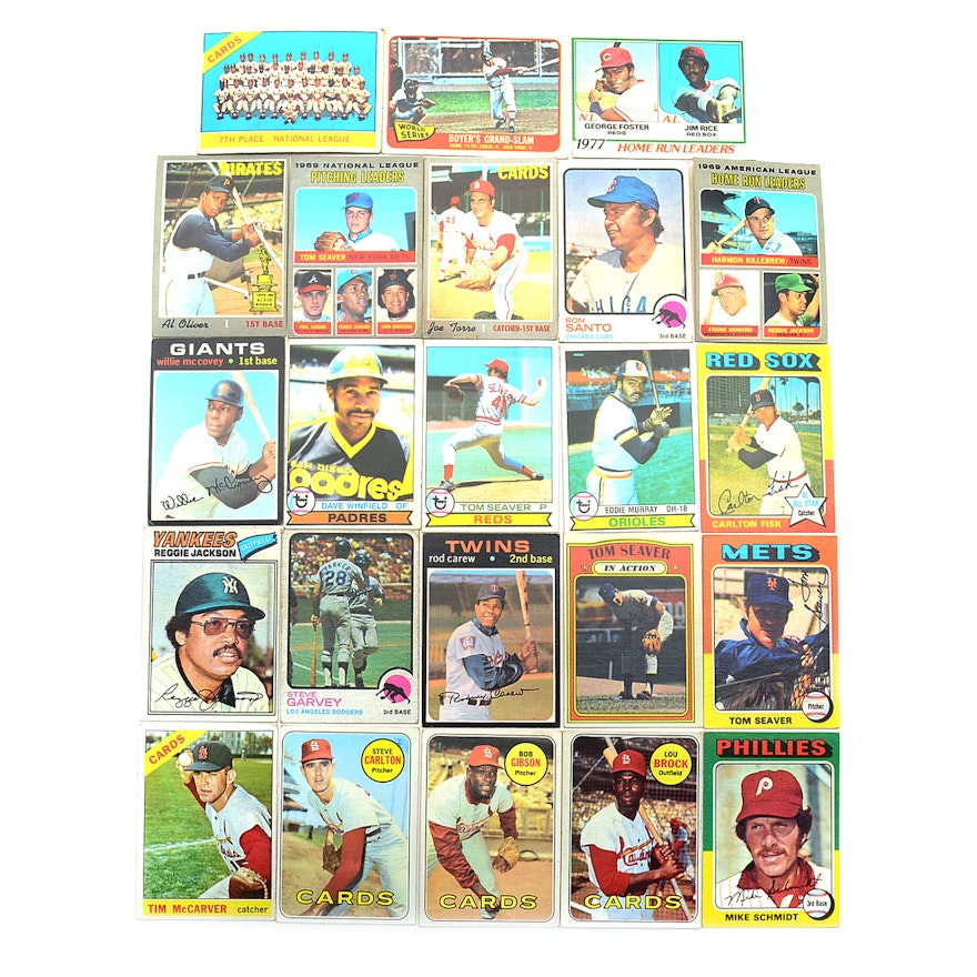 Twenty Three 1960s Topps Baseball Cards