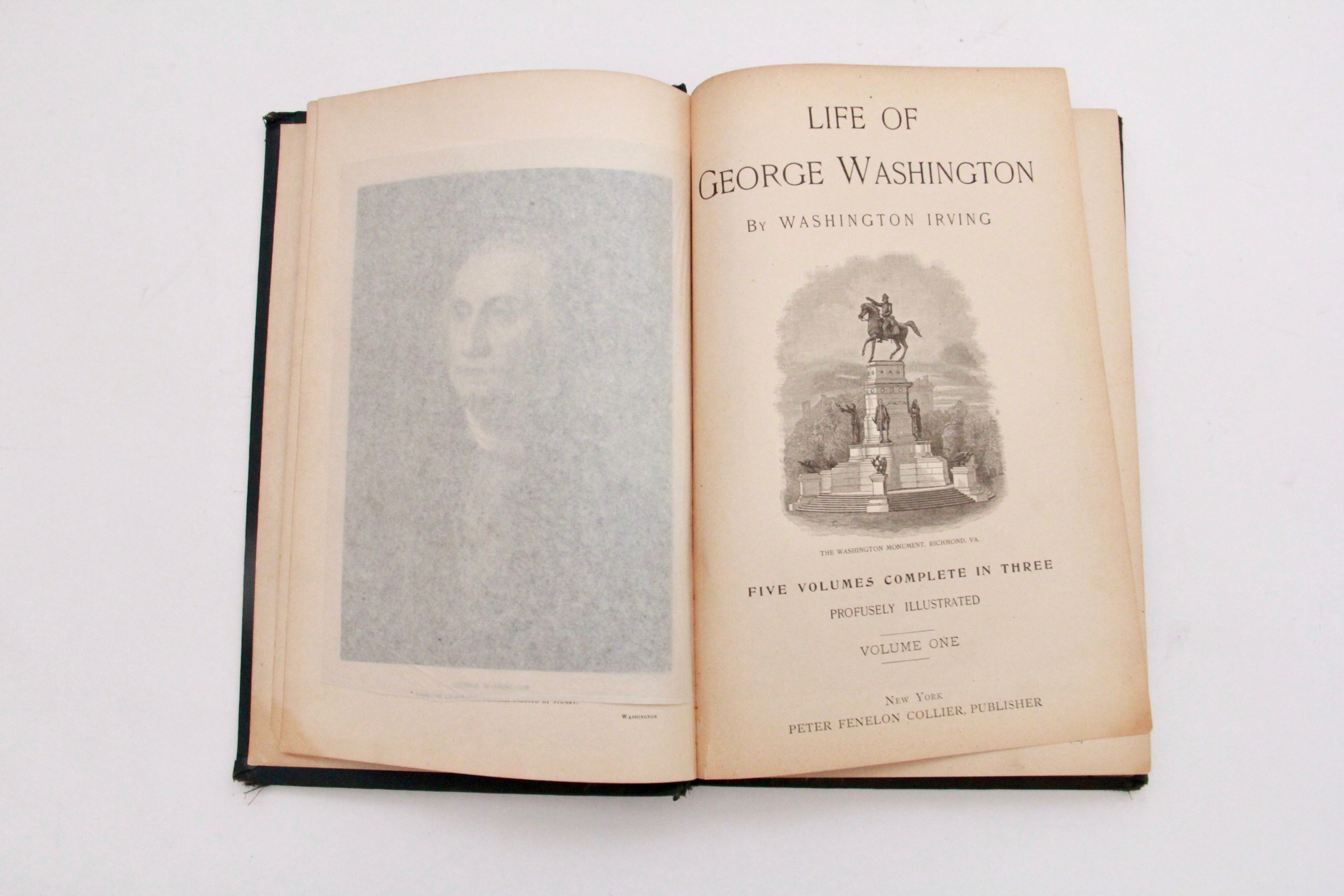 1890s Washington Irving Books Including "Life of George Washington" Complete in Three Volumes