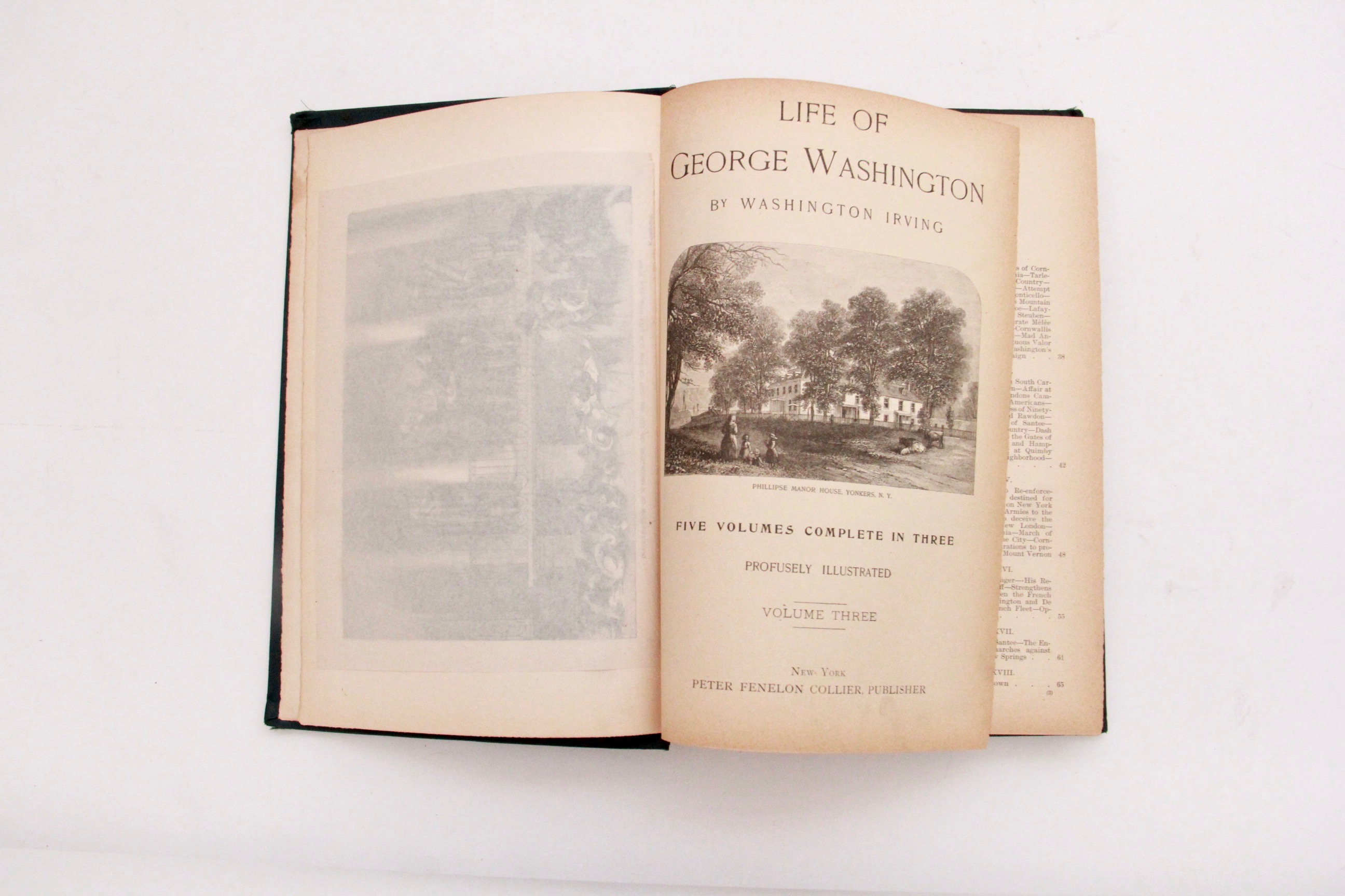 1890s Washington Irving Books Including "Life of George Washington" Complete in Three Volumes