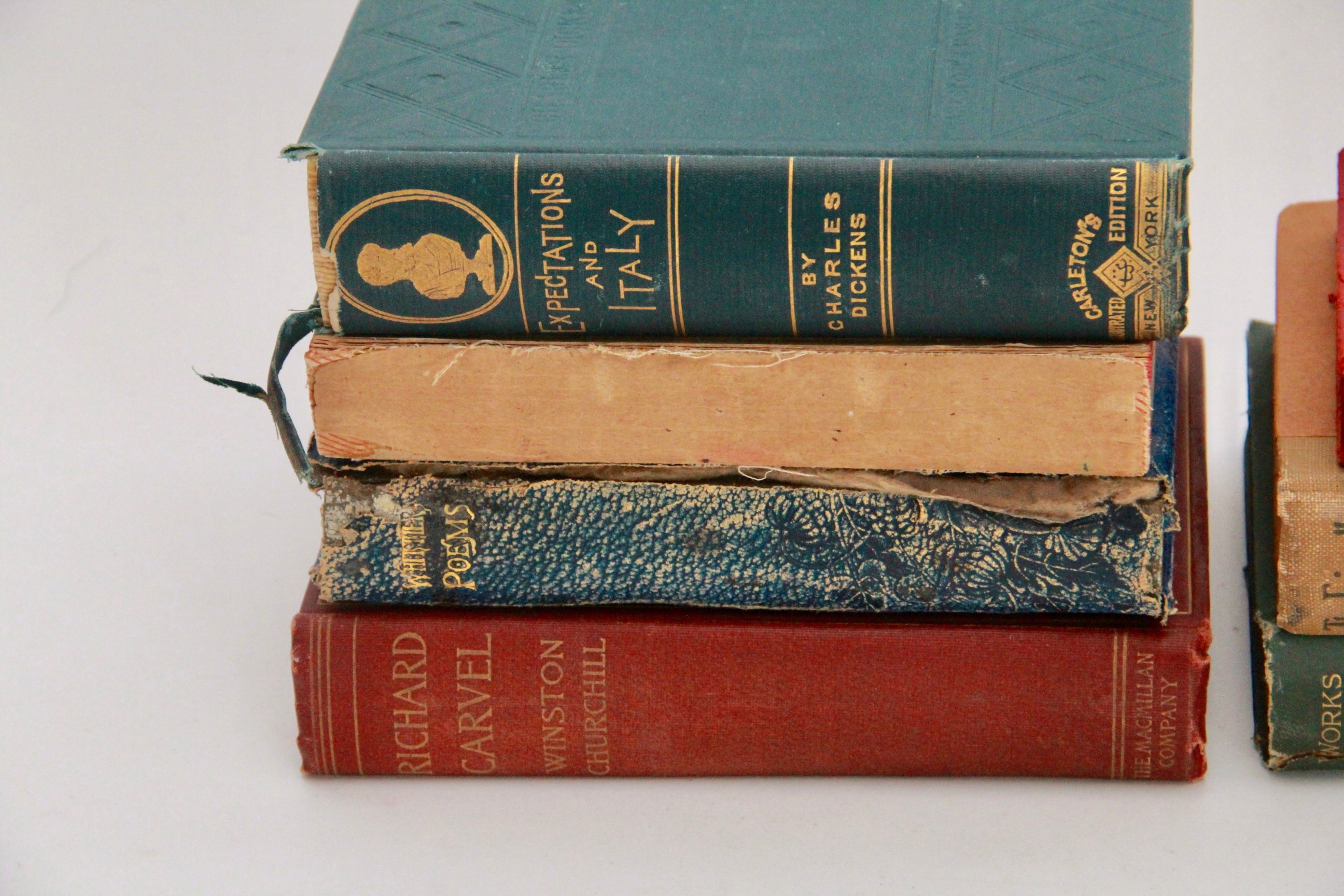 Antique Books Including Charles Dickens