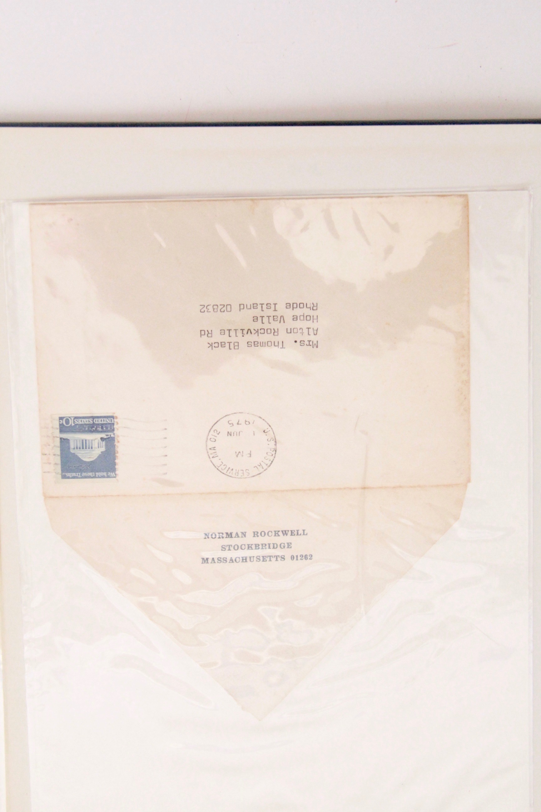 1969 Norman Rockwell Signed "The Norman Rockwell Storybook" and 1975 Signed Letter