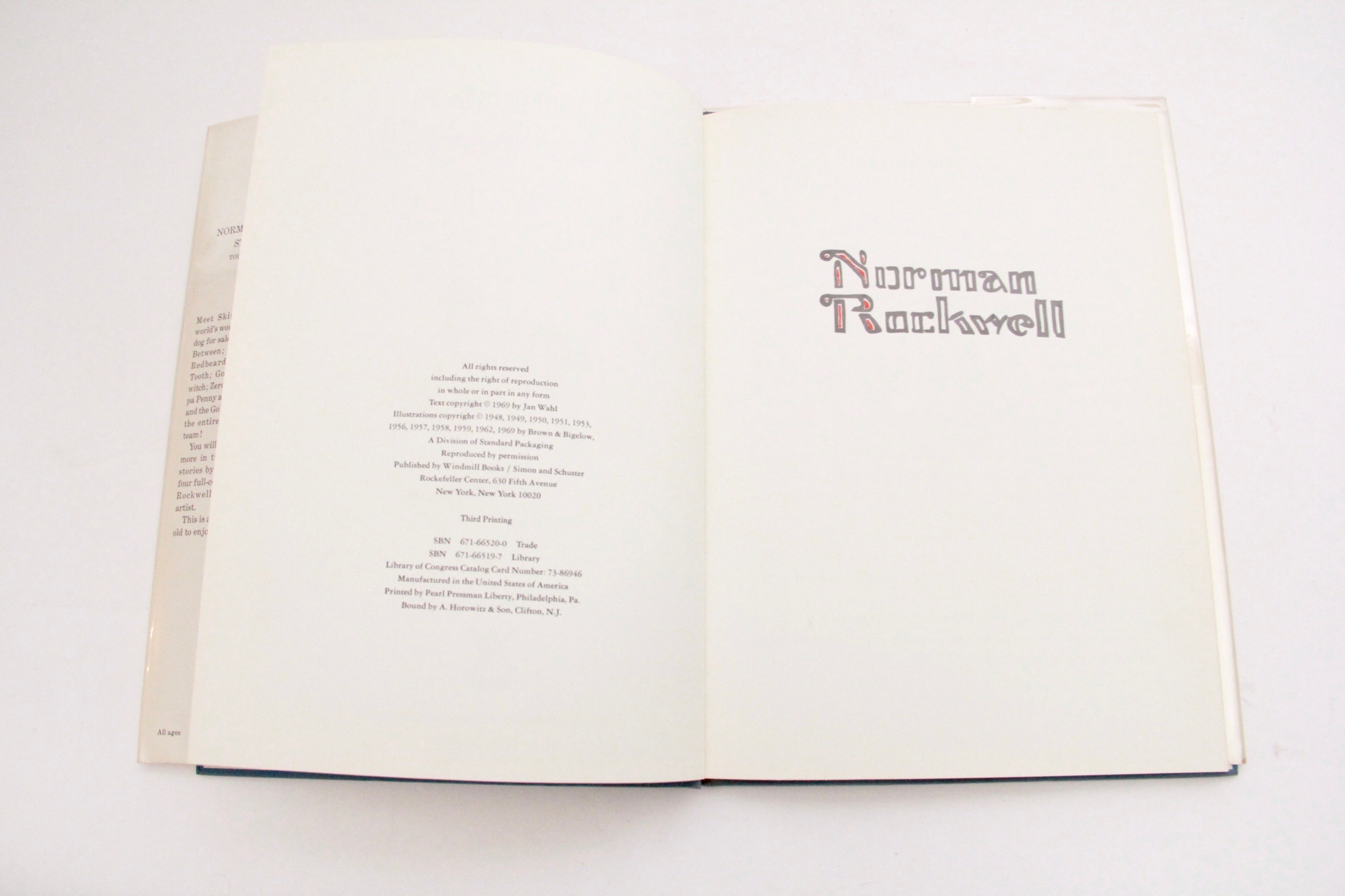 1969 Norman Rockwell Signed "The Norman Rockwell Storybook" and 1975 Signed Letter