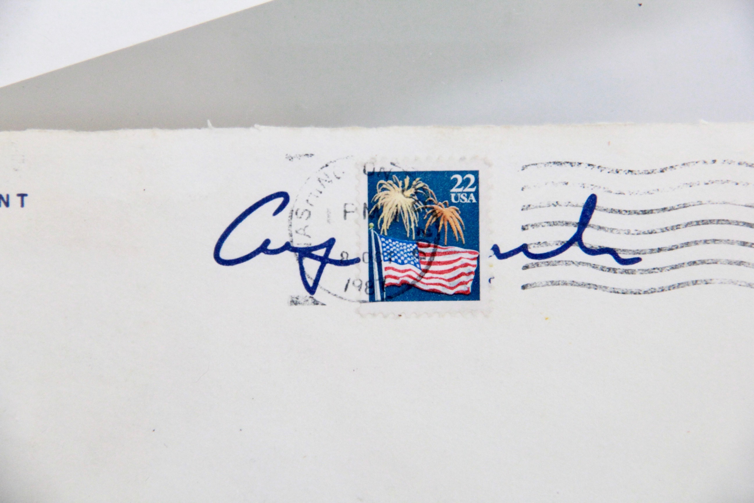 1987 Handwritten Letter and Autograph From Vice President George H. W. Bush